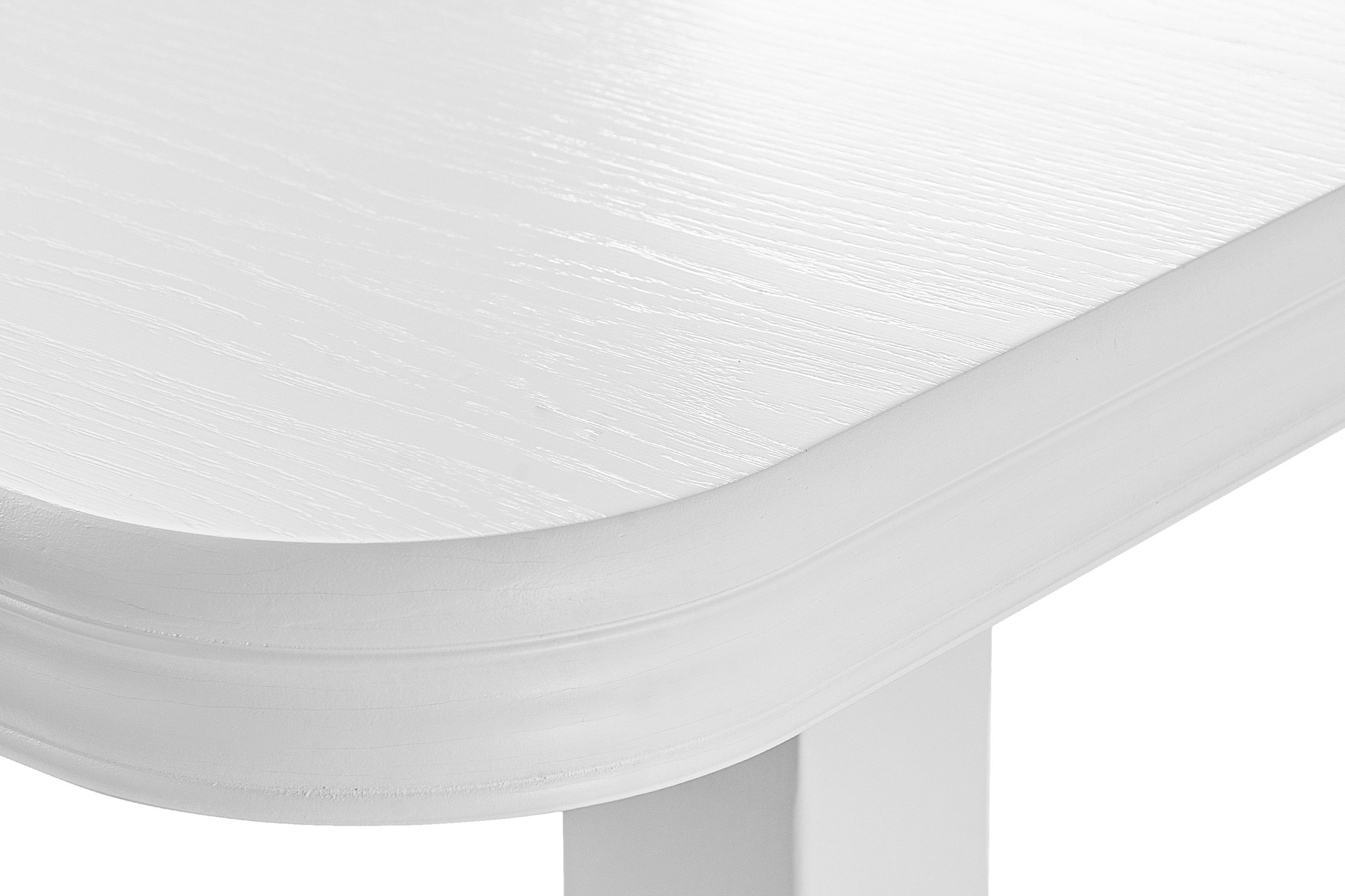 ausziehbar COSPE cm, weiß cm, | Konsimo Esszimmertisch | 140x80 bis Esstisch weiß weiß 180 Küchentisch, rechteckig