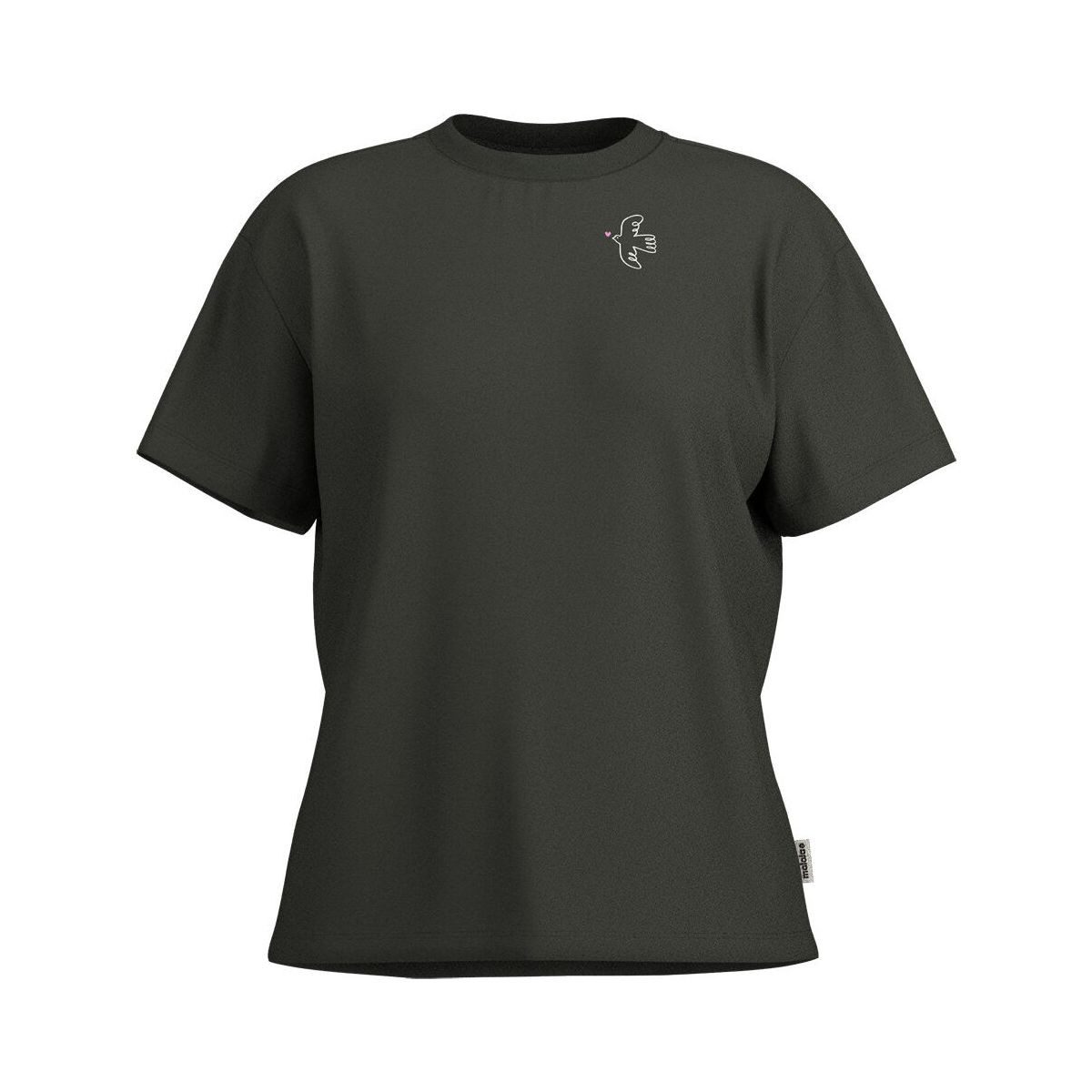 Maloja Kurzarmshirt CASSETTEM. Lässiges T-Shirt aus Bio-Baumwolle mit handgezeichnetem Print für