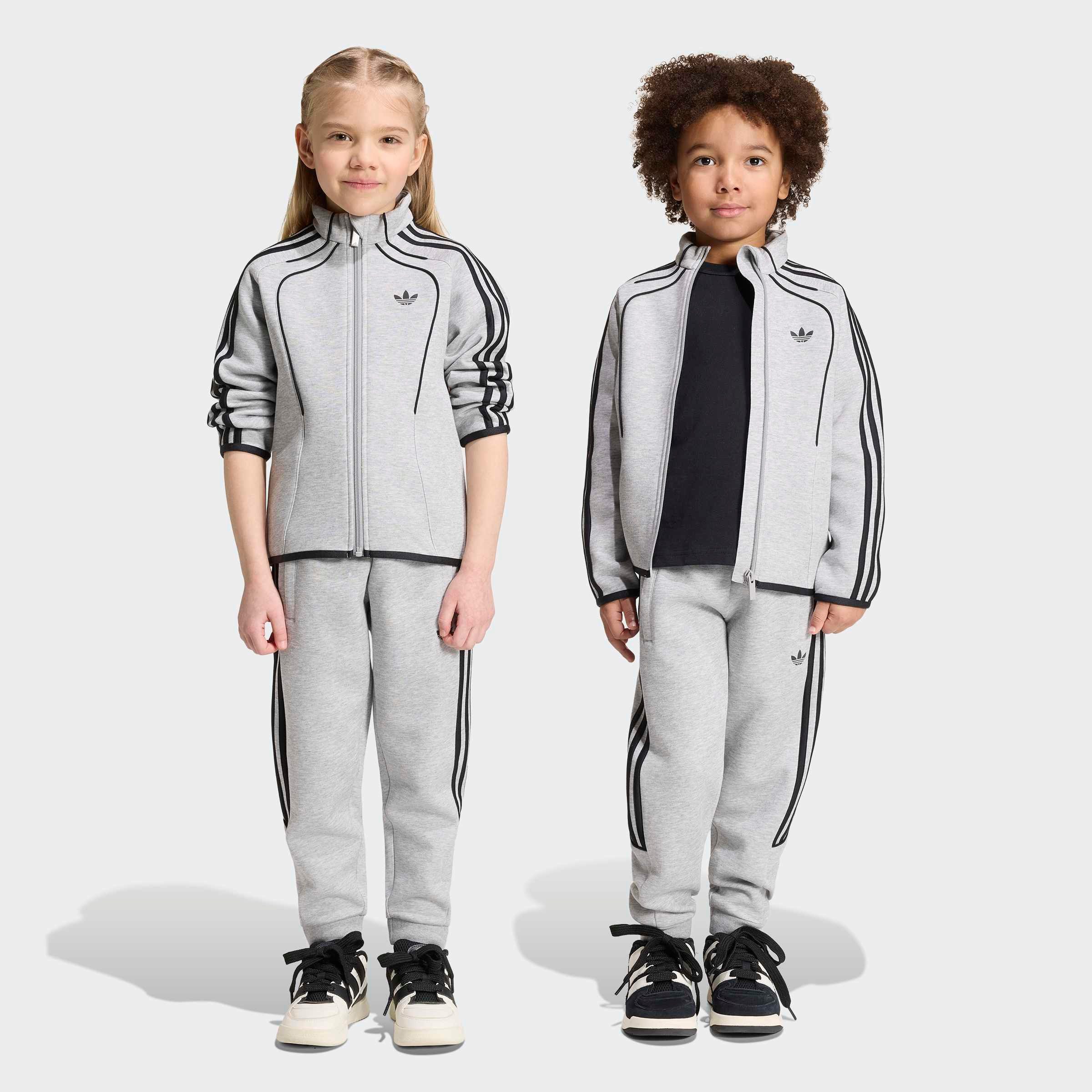 adidas Originals Trainingsanzug TS (2-tlg), für Kinder, sportlicher Stil, zweiteiliges Set, aus Baumwolle