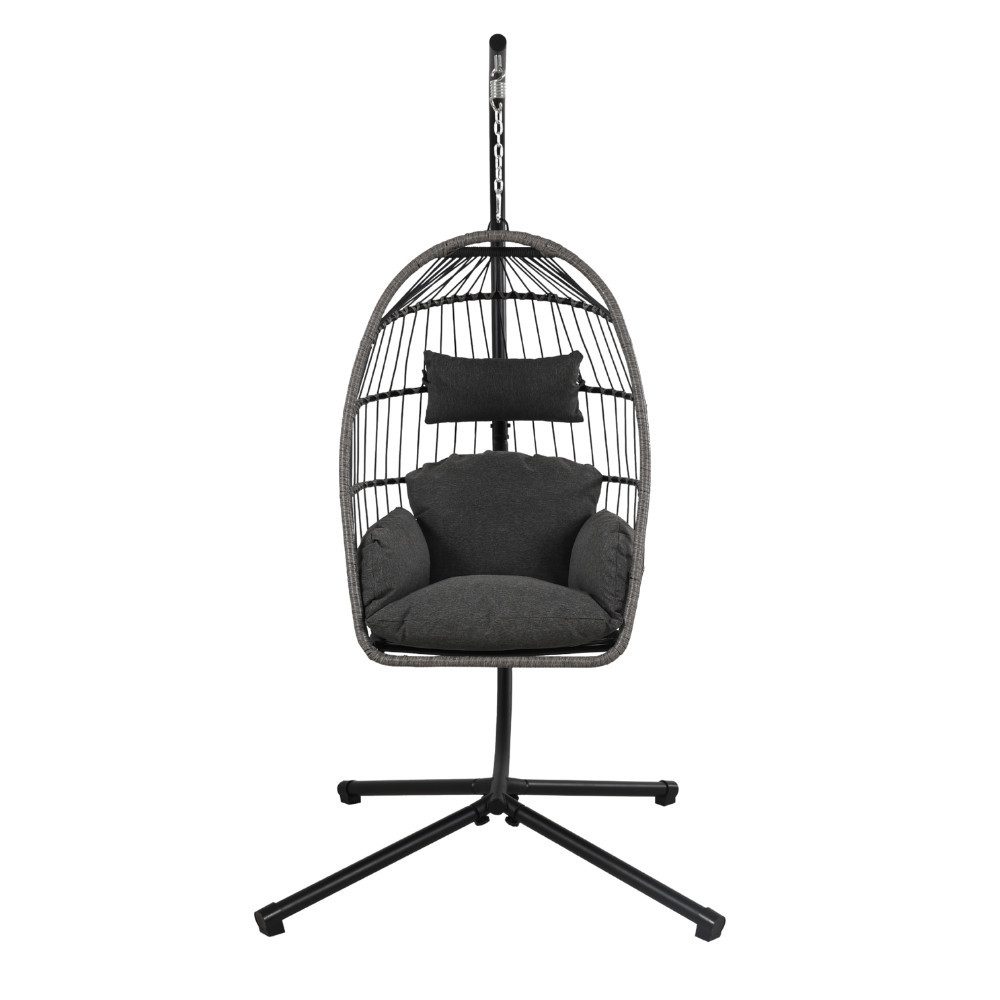 Greemotion Hängesessel [Matera] Outdoor & Indoor Ø42 x H:22mm, inkl. Kissen, klappbar