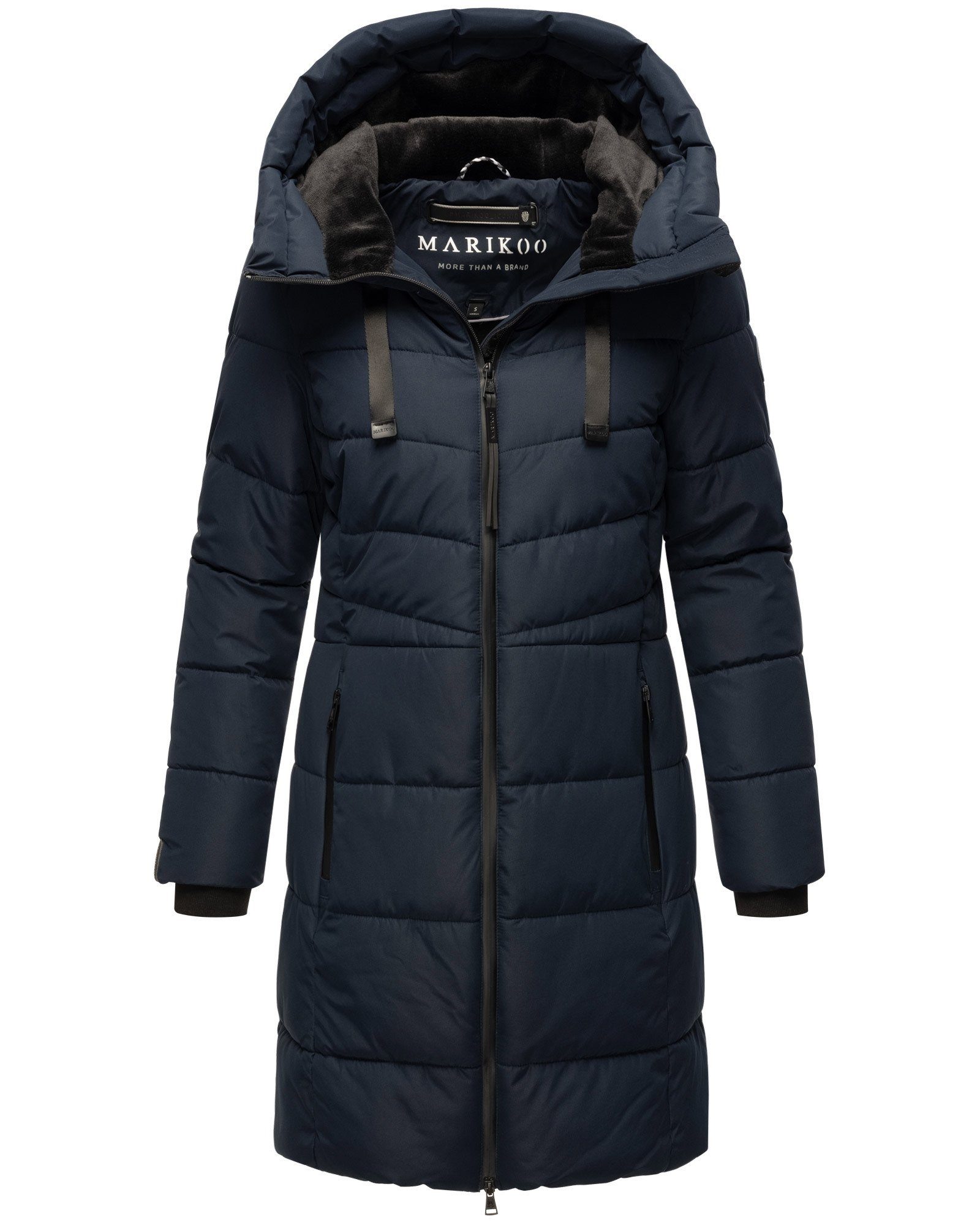 Marikoo Winterjacke Natsukoo XVI Stepp Mantel mit großer Kapuze