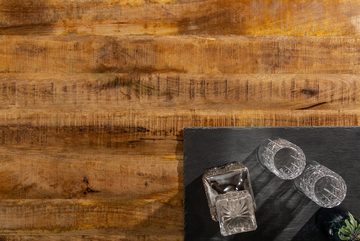 riess-ambiente Esstisch INDUSTRIAL 200cm natur / schwarz (Einzelartikel, 1-St), Massivholz · Metall · Küche · Industrial