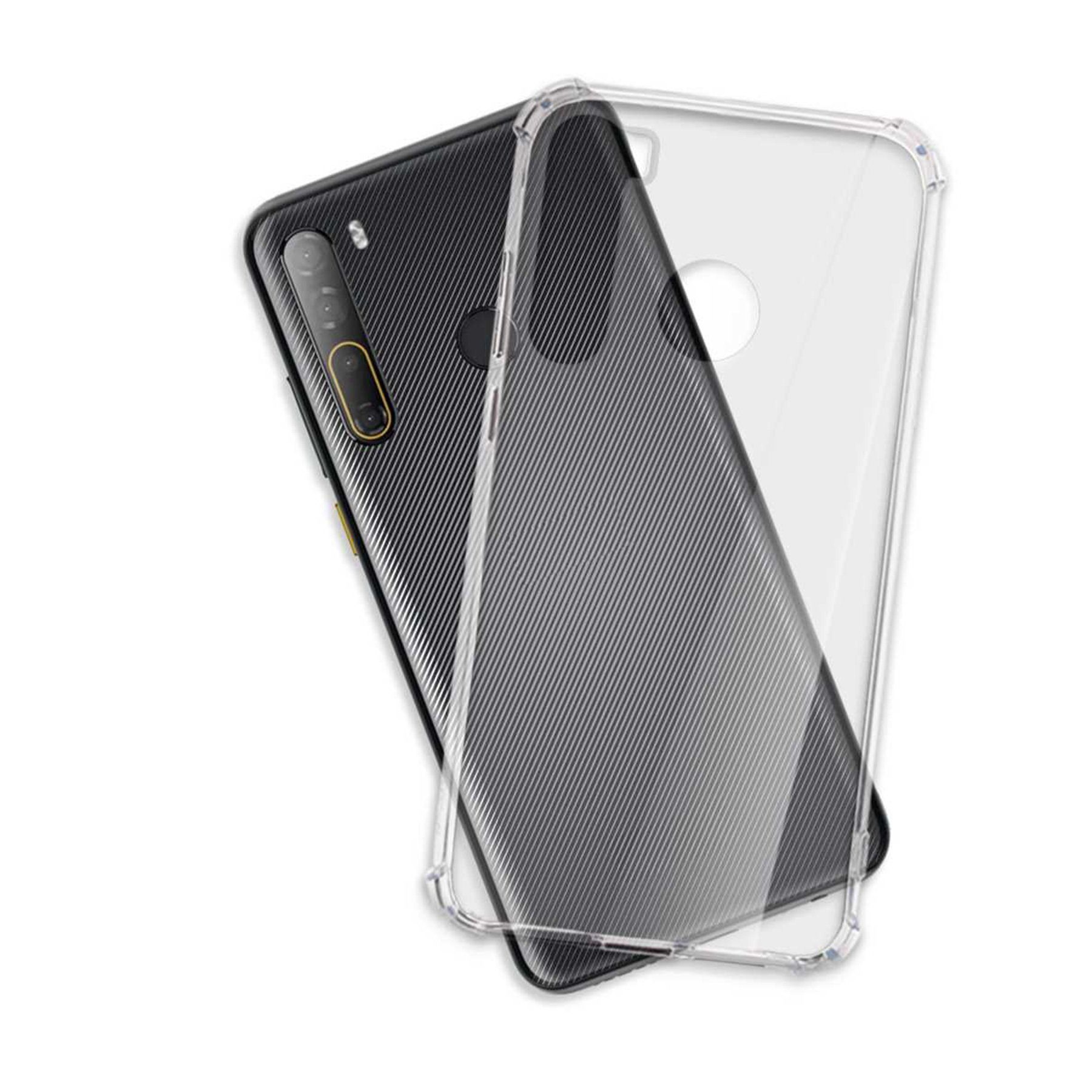 mtb more energy Smartphone-Hülle Clear Armor Case für HTC Desire 20 Pro, Transparente TPU Schutzhülle Case Backcover mit Anti-Shock Verstärkung