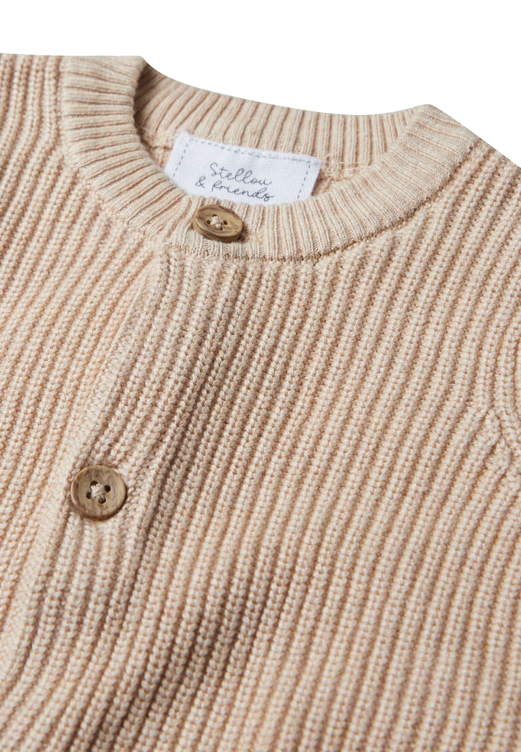 Stellou & friends Strickjacke Leicht gerippte Strickjacke Leicht gerippte Strickjacke