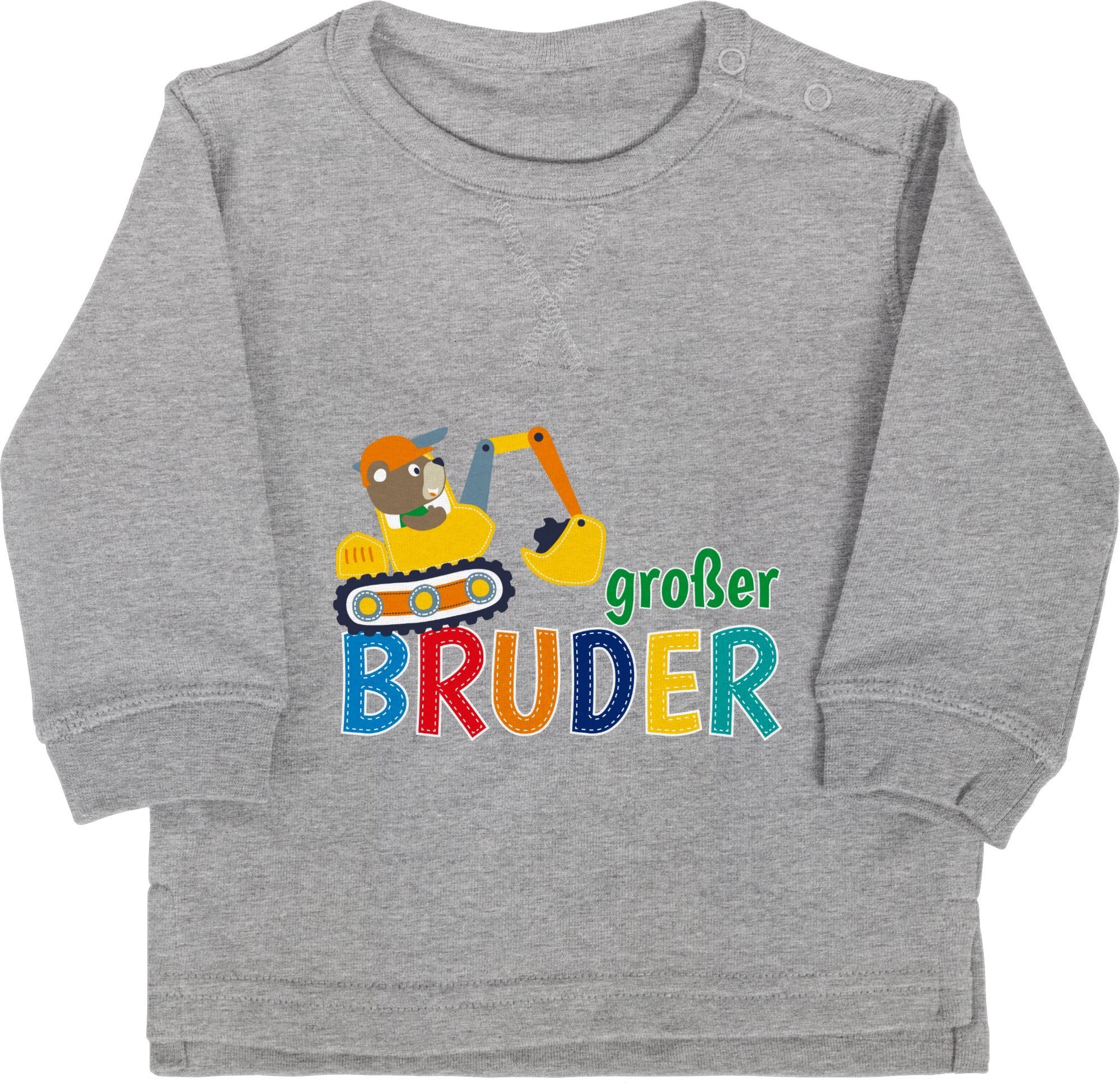 Sweatshirt Großer Bruder Bagger I Großer Bruder Geschenk Grosser Bruder
