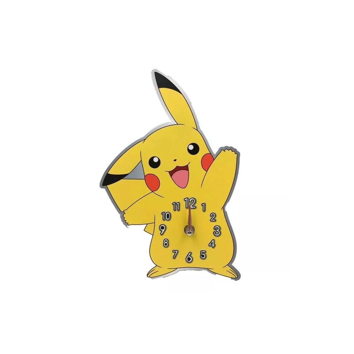 POKÉMON Wanduhr Pokémon Pika 3D Metall Wanduhr 27 cm
