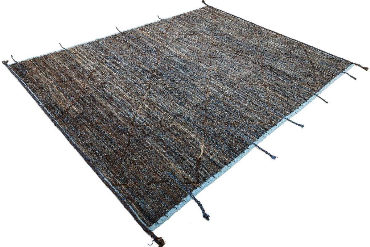mm Nain Maroccan Trading, 244x314 Moderner 25 Höhe: Handgeknüpfter Design Berber Orientteppich, rechteckig, Orientteppich