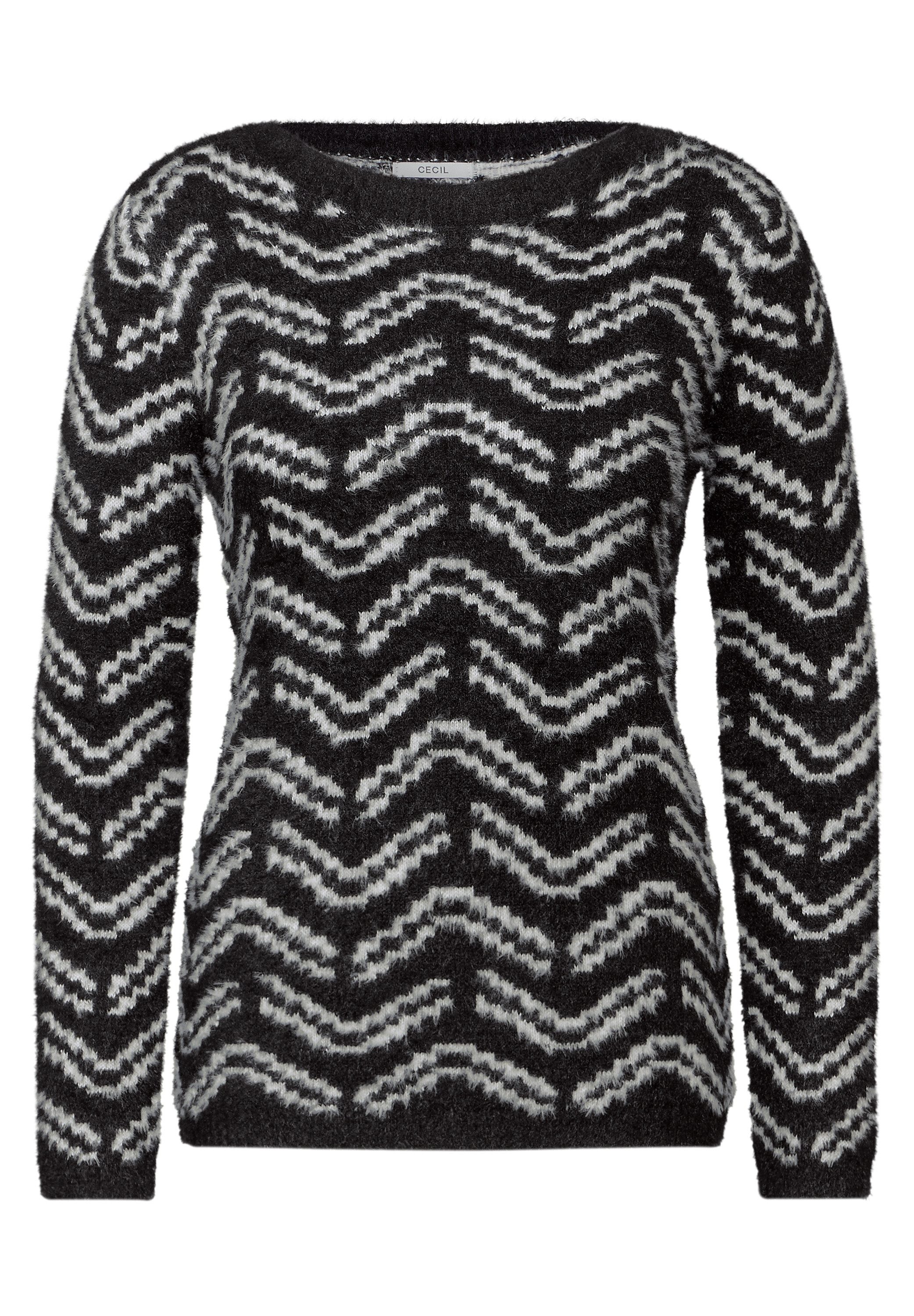 CECIL Strickpullover mit grafischem Muster günstig online kaufen