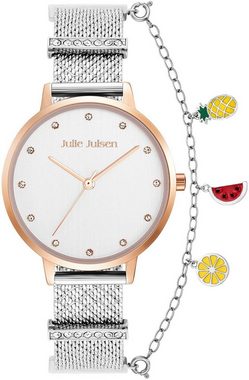 Julie Julsen Quarzuhr Julie Julsen Charming Bicolor Dots, JJW1231RGSME-34-1, Charminguhr, Glitzer