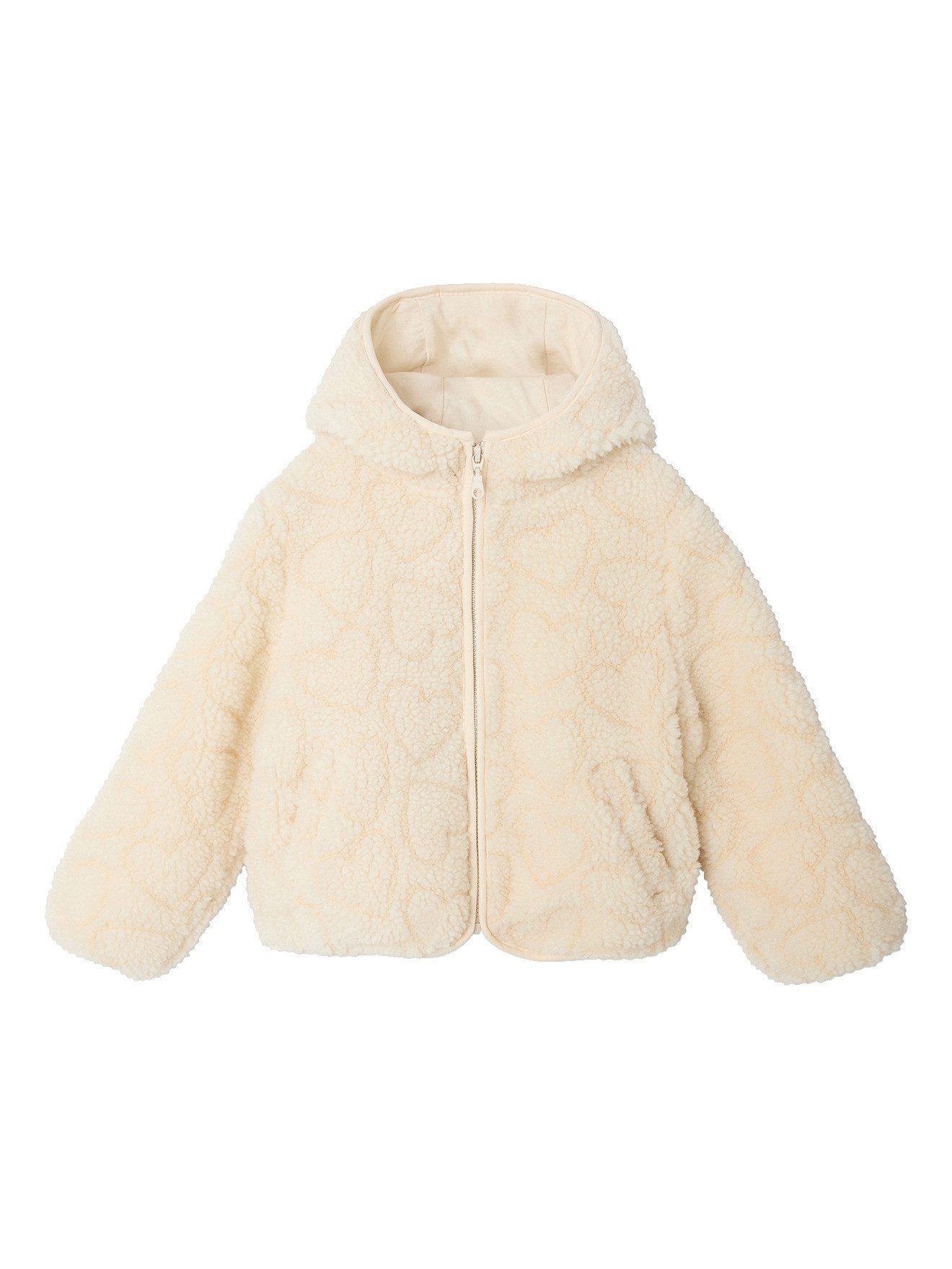 vertbaudet Fleecejacke Mädchen Teddyfleece-Jacke