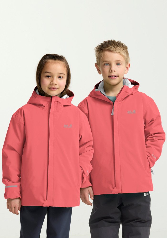 Jack Wolfskin Skijacke FLOWLINE JKT KIDS Kinderskijacke, wasserdicht, winddicht