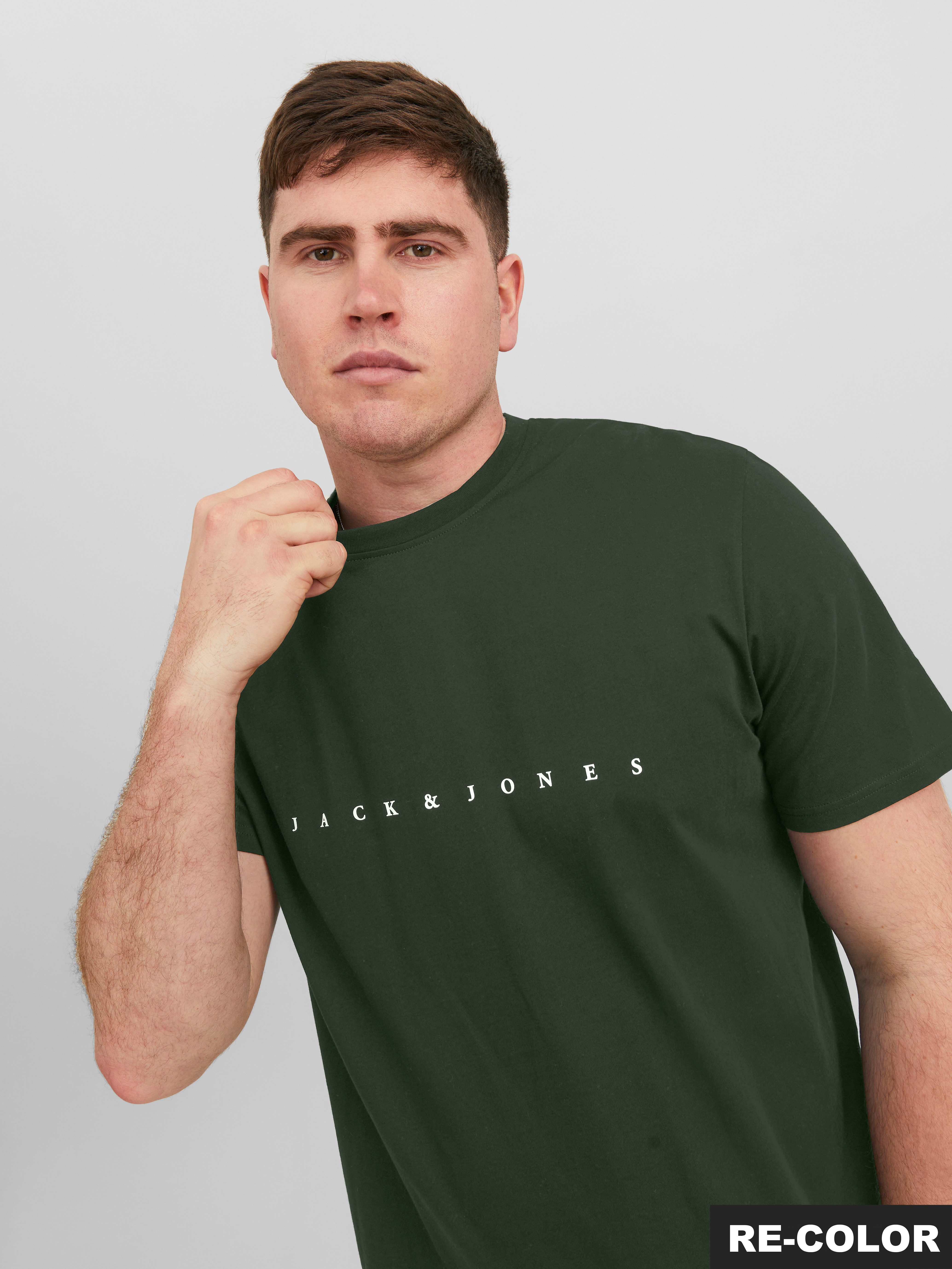 Jack & Jones PlusSize Rundhalsshirt JJESTAR JJ TEE SS NOOS PLS mit Logo Sch günstig online kaufen
