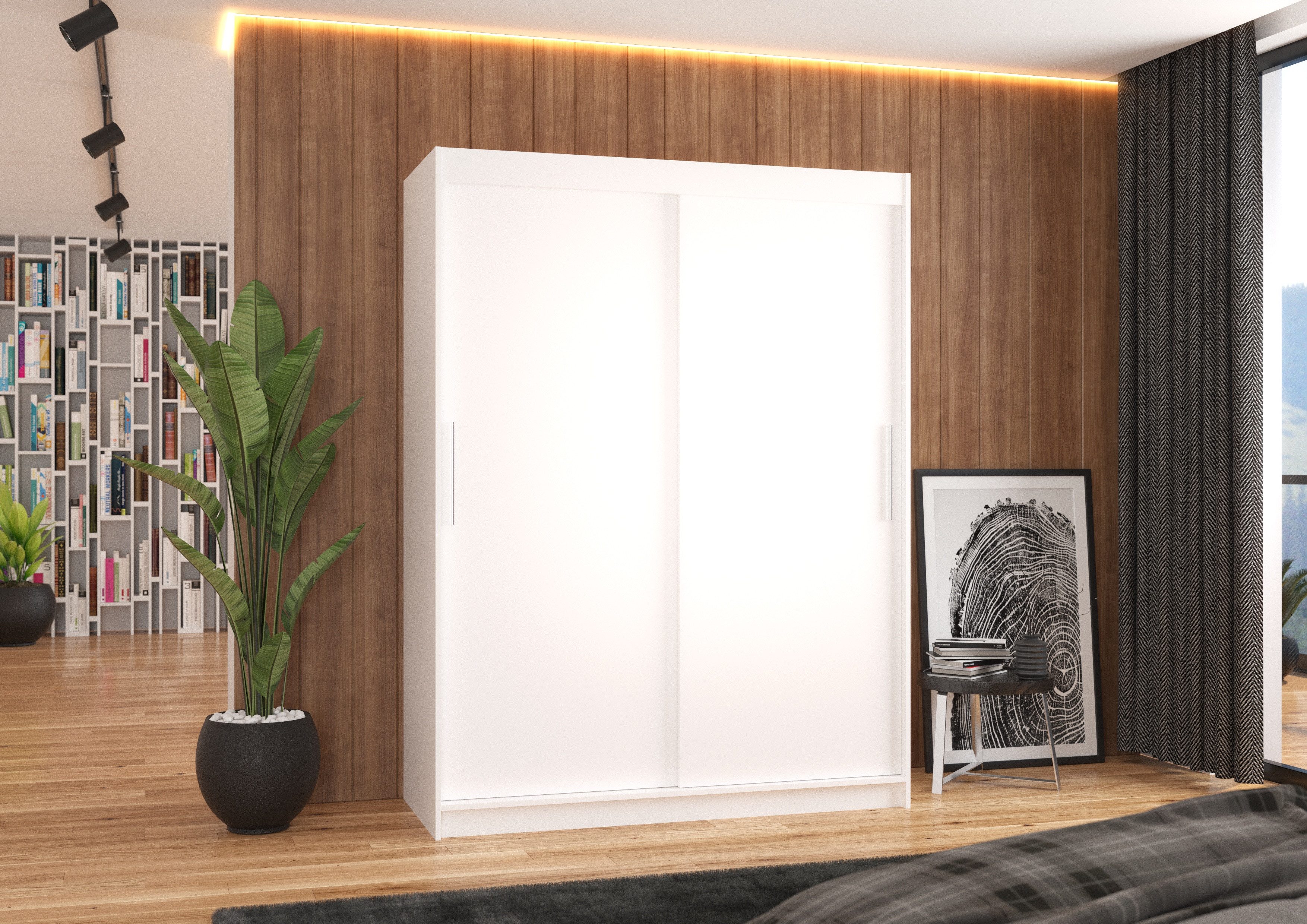 MOEBLO Schiebetürenschrank Lynox 150 (Moderner Kleiderschrank günstig online kaufen