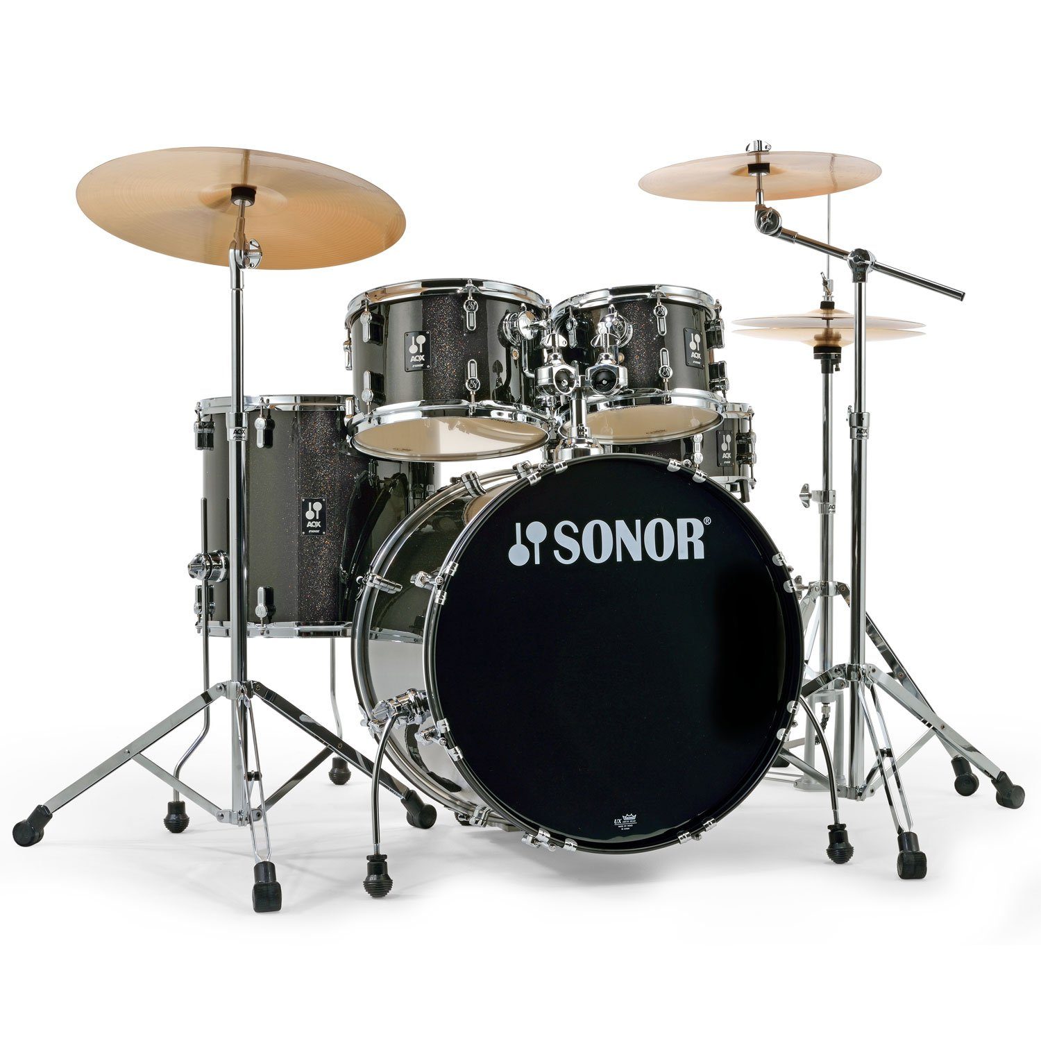 Schlagzeug Sonor Schlagzeug AQX Stage Black Midnight Sparkle