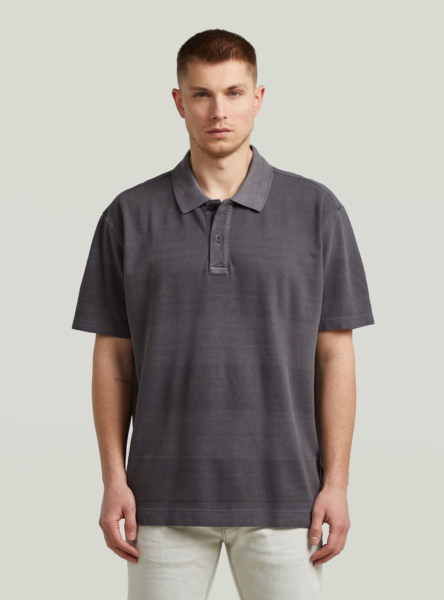 G-STAR Poloshirt Washed Jacquard Relaxed Polo