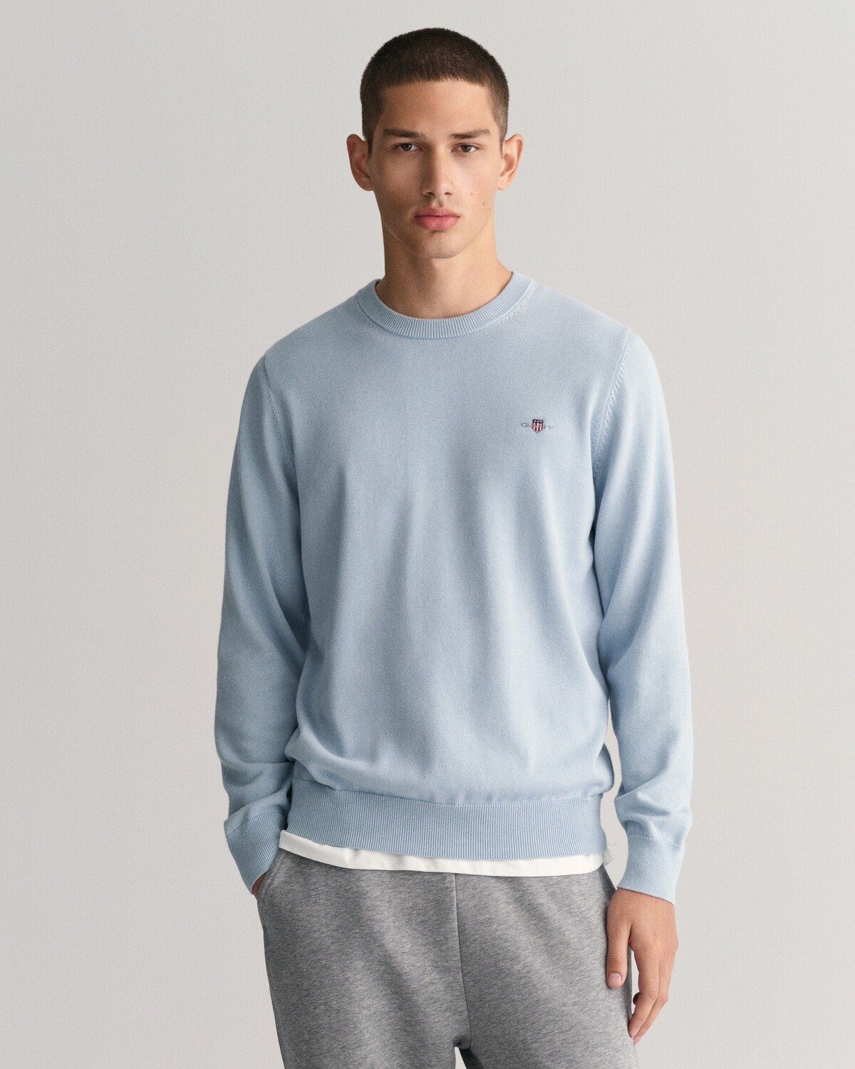 Gant Strickpullover Rundhals-Pullover günstig online kaufen