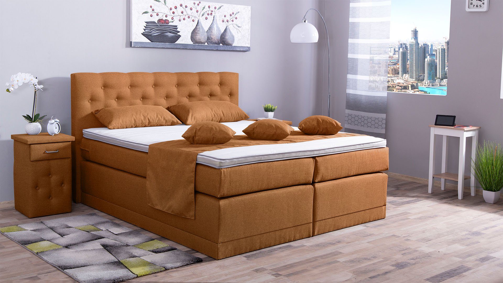 Meisterbetten Boxspringbett Babo (7-Zonen Taschenfederkernmatratzen, Komfor günstig online kaufen