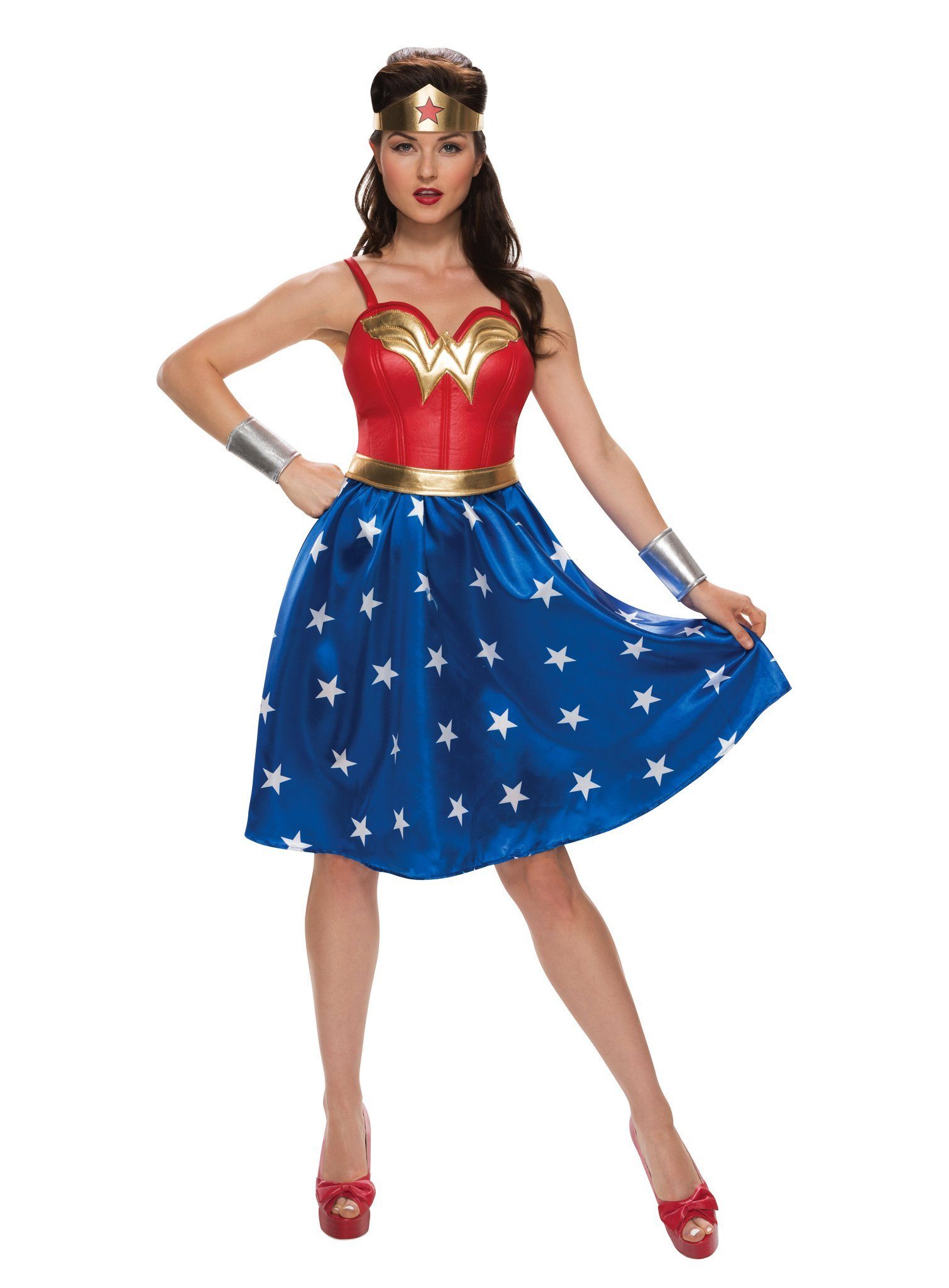 Rubie´s Kostüm Classic Wonder Woman Kleid, Klassisches Kostüm der DC Comic Superheldin