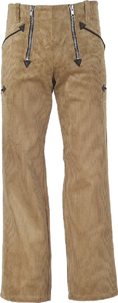 JOB Arbeitshose Zunfthose Trenkercord braun mit Schlag