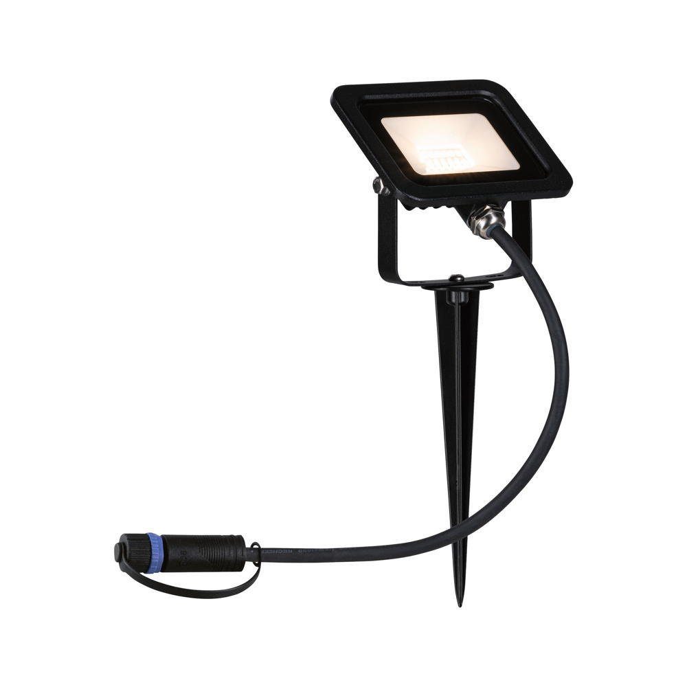 Paulmann LED Gartenstrahler Plug & Shine LED Strahler in Schwarz 6,8W 650lm IP65, keine Angabe, Leuchtmittel enthalten: Ja, fest verbaut, LED, warmweiss, Außenstrahler | Strahler