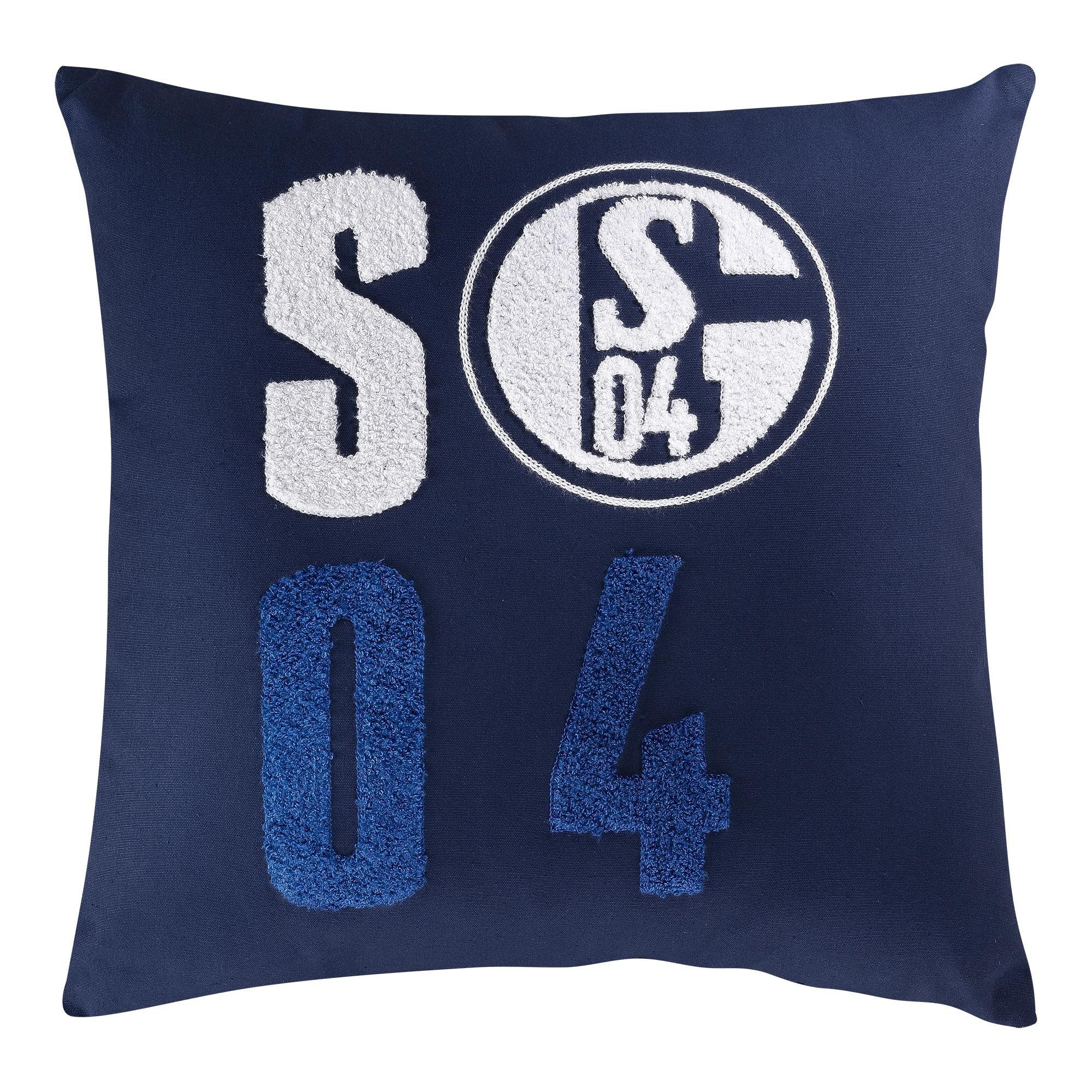FC Schalke 04 Dekokissen Kissen Buchstaben blau
