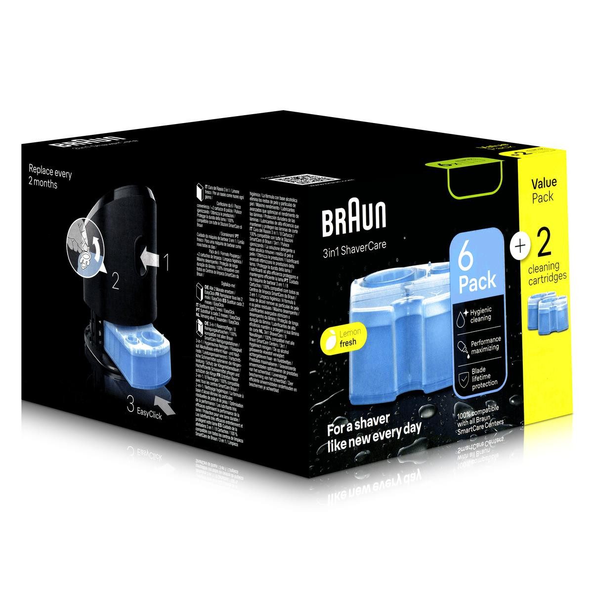 Braun Braun Series Ersatzkartuschen Clean & Renew 170ml für SmartCare Center Elektrorasierer Reinigungslösung