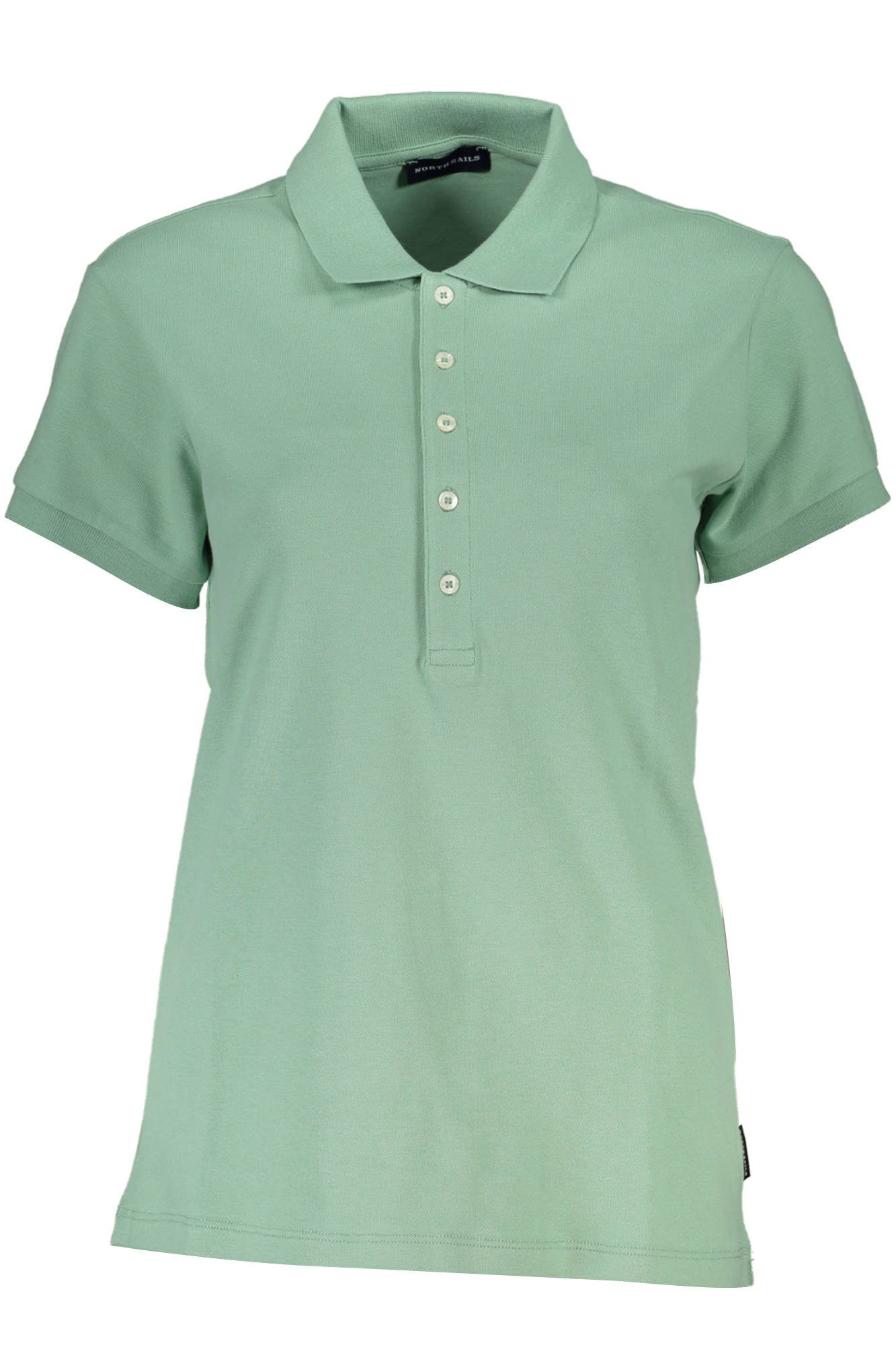North Sails Poloshirt Grünes Damen Kurzarm-Poloshirt aus Bio-Baumwolle