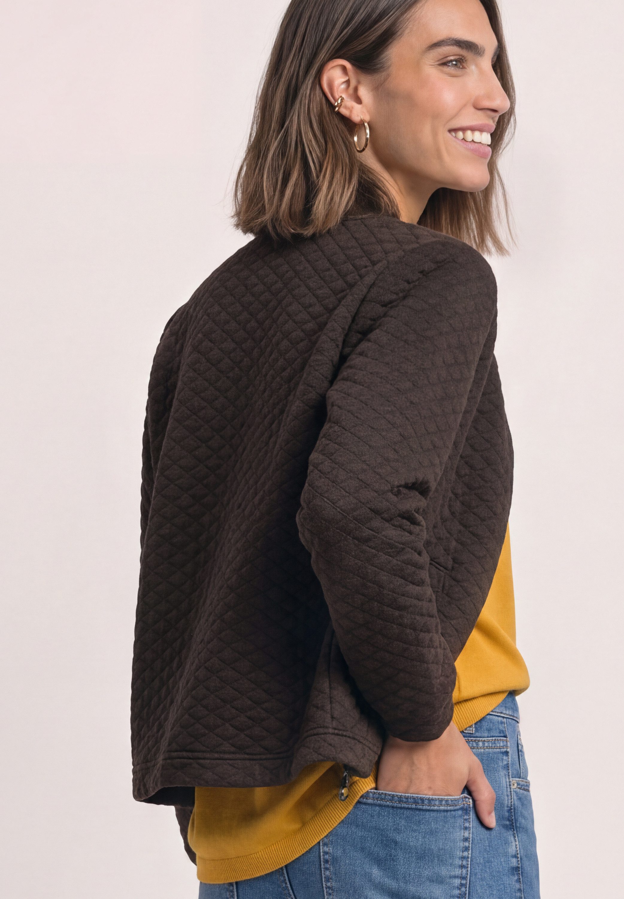 STREET ONE Cardigan mit Rundhalsausschnitt