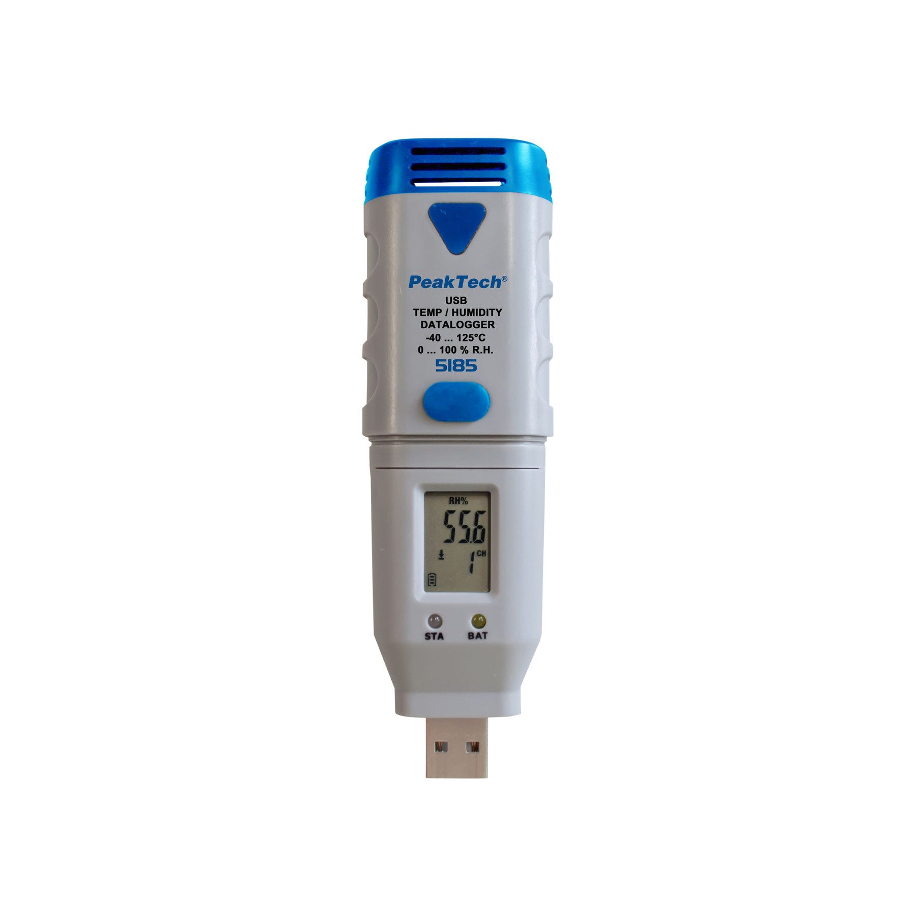 PeakTech Hygrometer PEAKTECH USB-Datenlogger P 5185, Temperatur und Luftfeuchtigkeit
