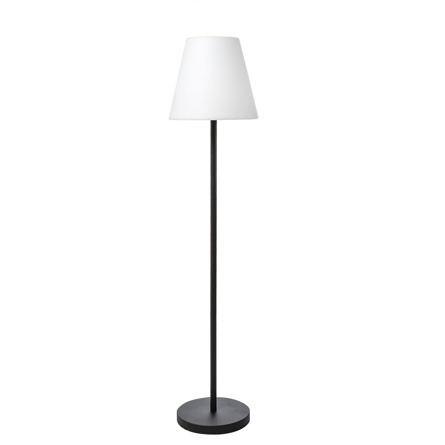 MARELIDA LED Außen-Stehlampe LED Akku Garten Stehleuchte USB aufladbar 4 Helligkeitsstufen H: 150cm, LED Classic, warmweiß (2100K bis 3000K)