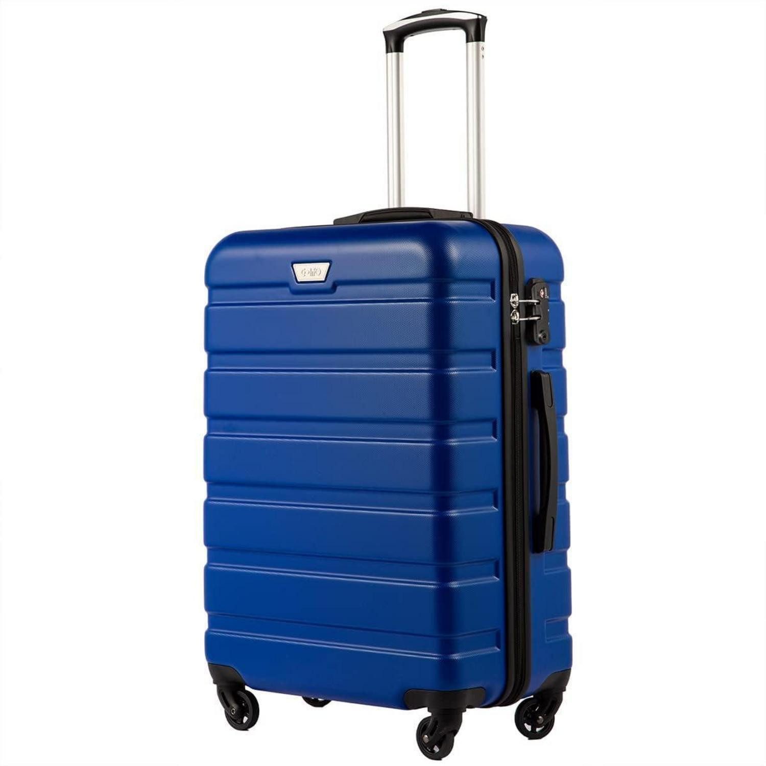 Handgepäckkoffer Premium Hartschalenkoffer Handgepäck TSA-Schloss 4 Rollen 38L Blau
