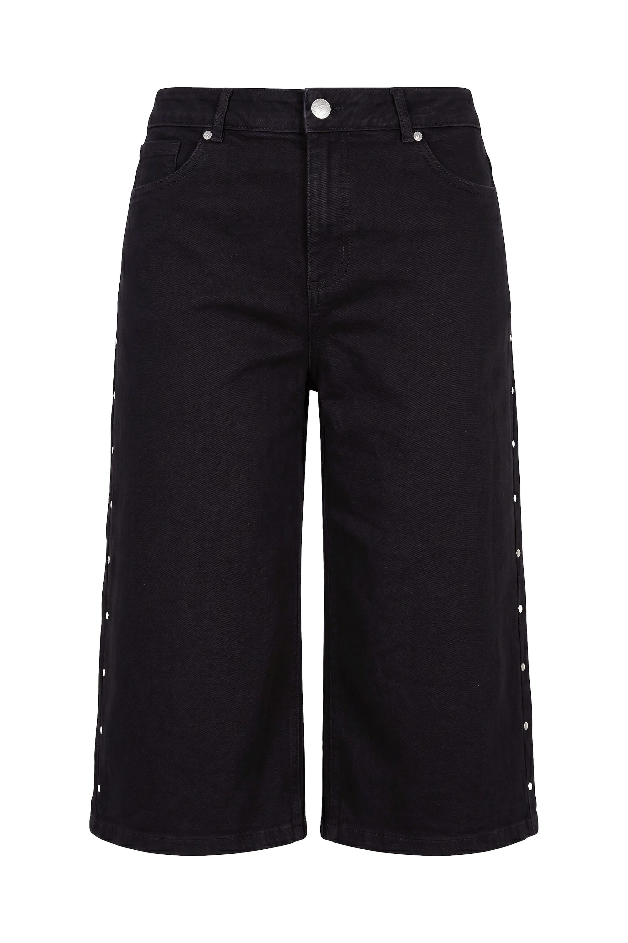 Angel of Style Regular-fit-Jeans Jeans-Bermuda weites Bein 5-Pocket