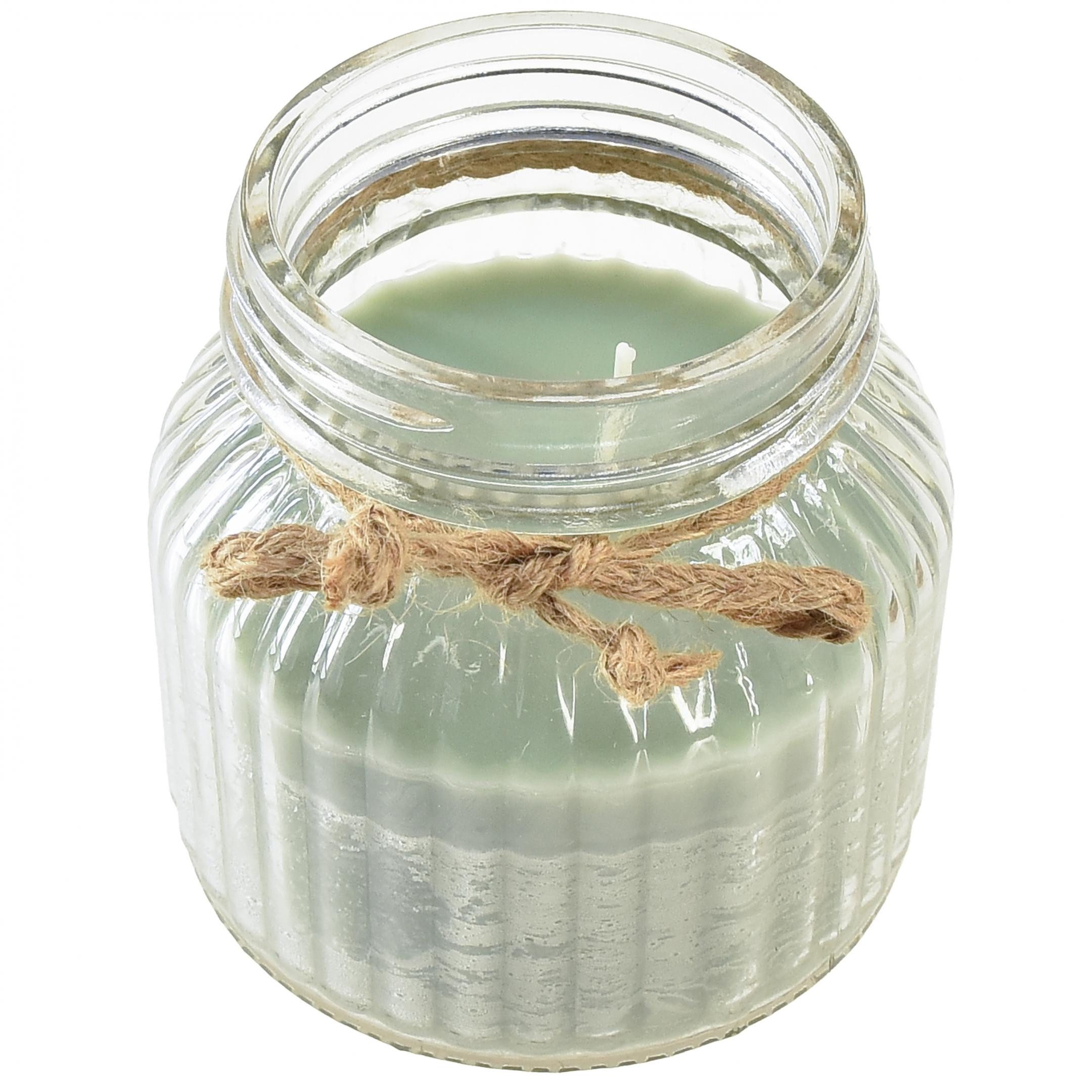 Florists Products Duftkerze Duftkerze im Glas mit Citronella und Korkdeckel Retro-Chic