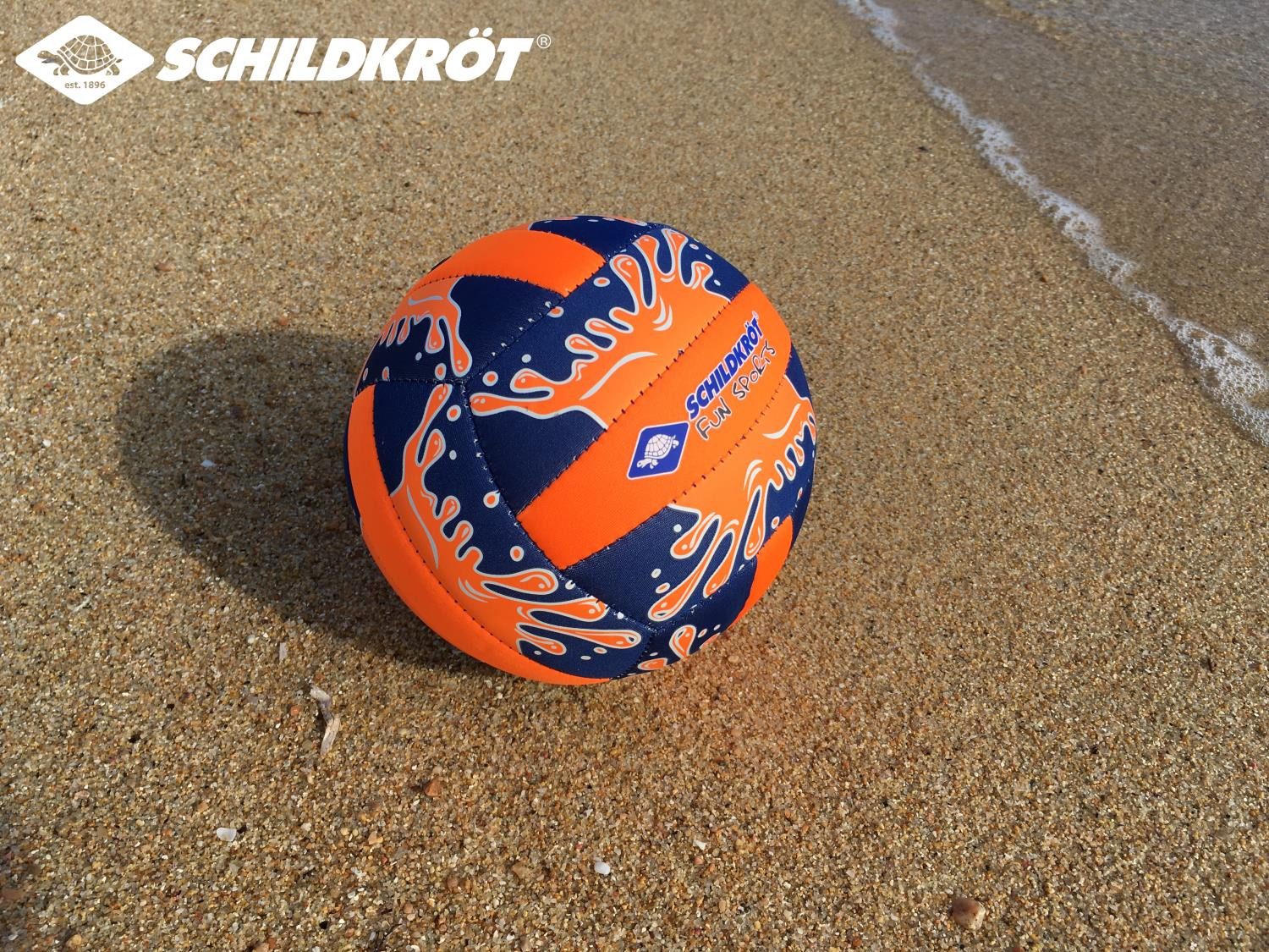 Schildkröt Spielball Neopren Mini-Beachvolleyball Größe 2, Beachball Volleyball Wasserball Strandball Wurfball Kinderball Funball