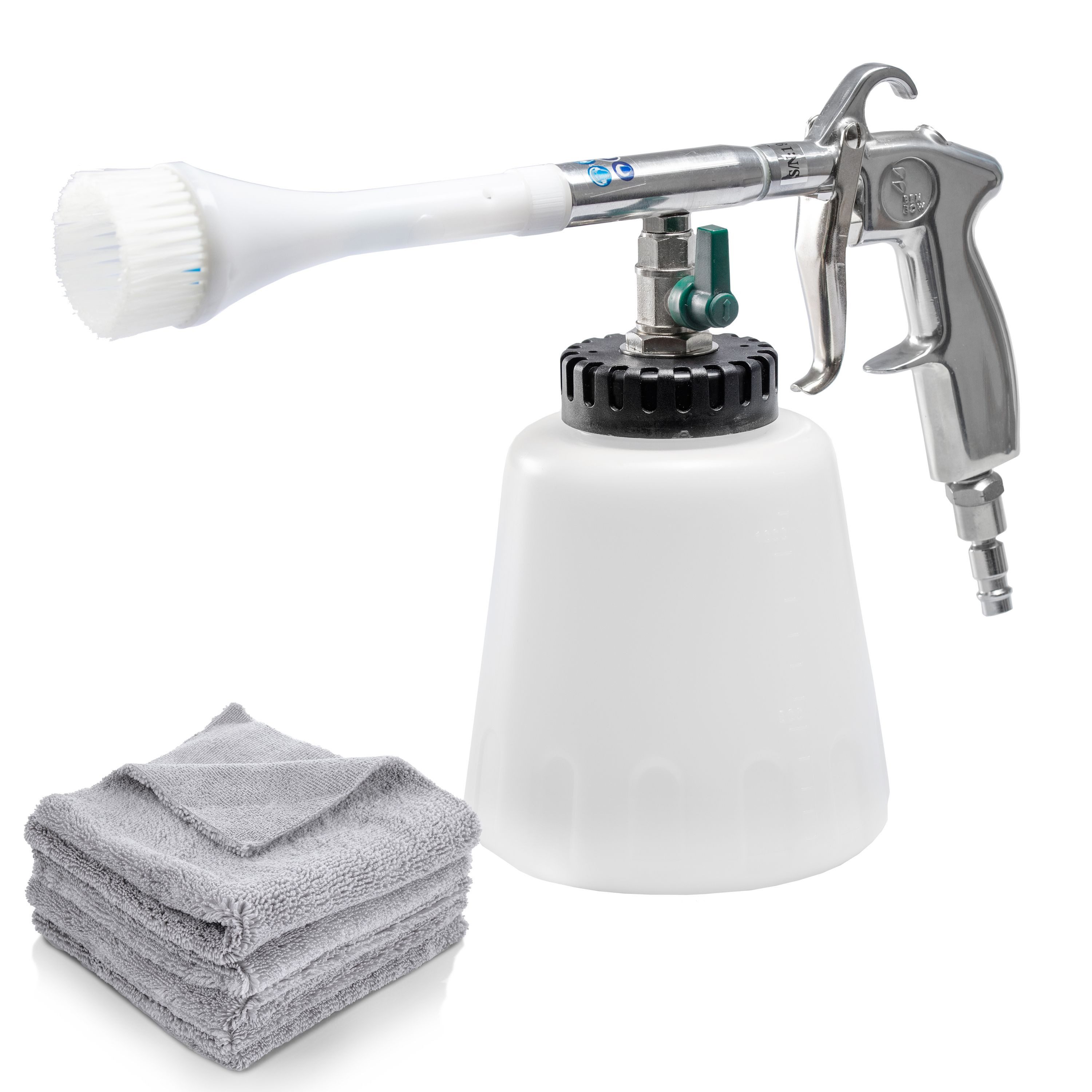 BENBOW Dreckfräse Druckluft Reinigungspistole Hochdruck, Druckluft Reinigungspistole 102 PRO Serie + 5 x Mikrofasertuch
