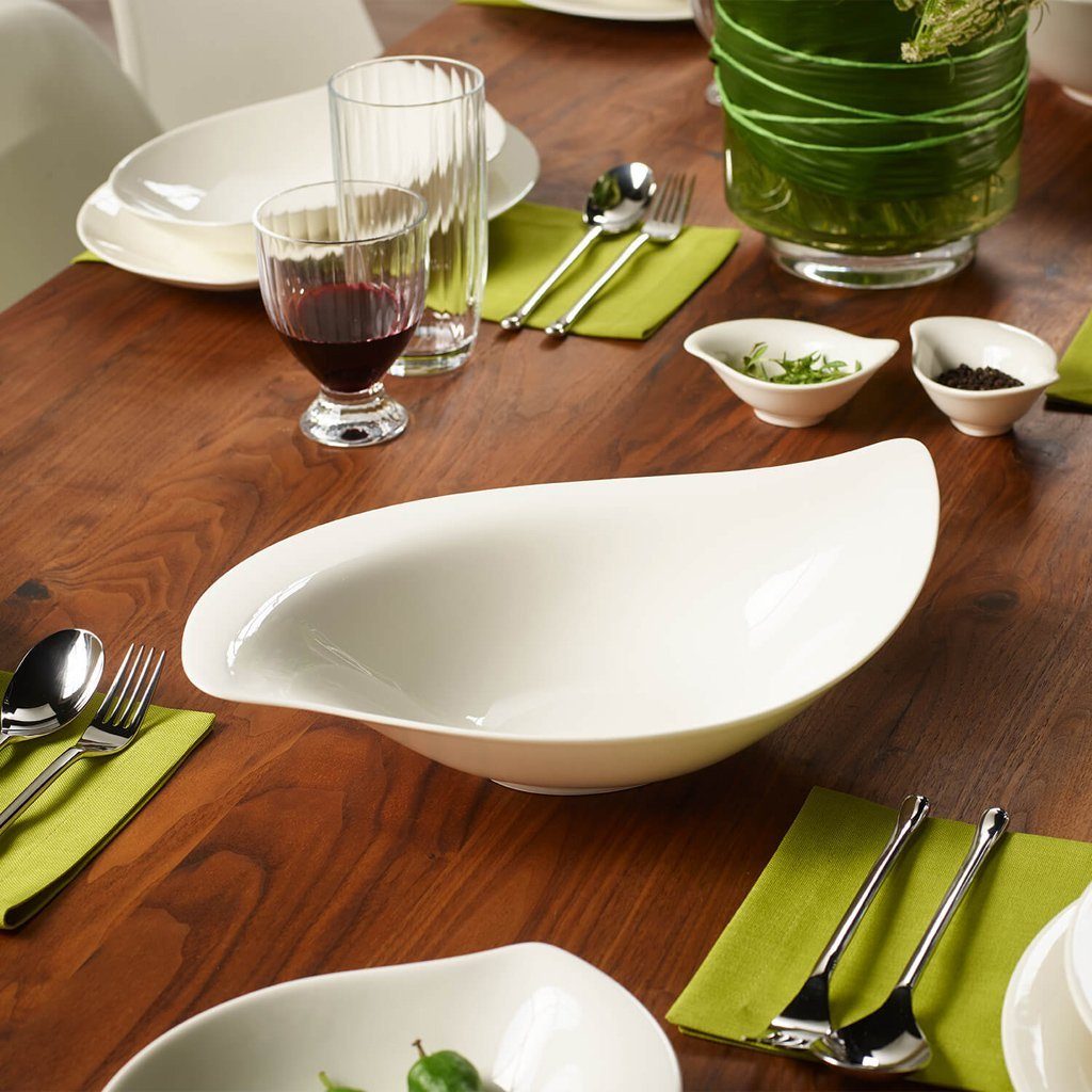 Villeroy & Boch Salatschüssel New Cottage Special Serve Salad Salatschüssel, Porzellan, (1-tlg), Premium Porcelain, mikrow.- & spülm.sicher, Made in Germany