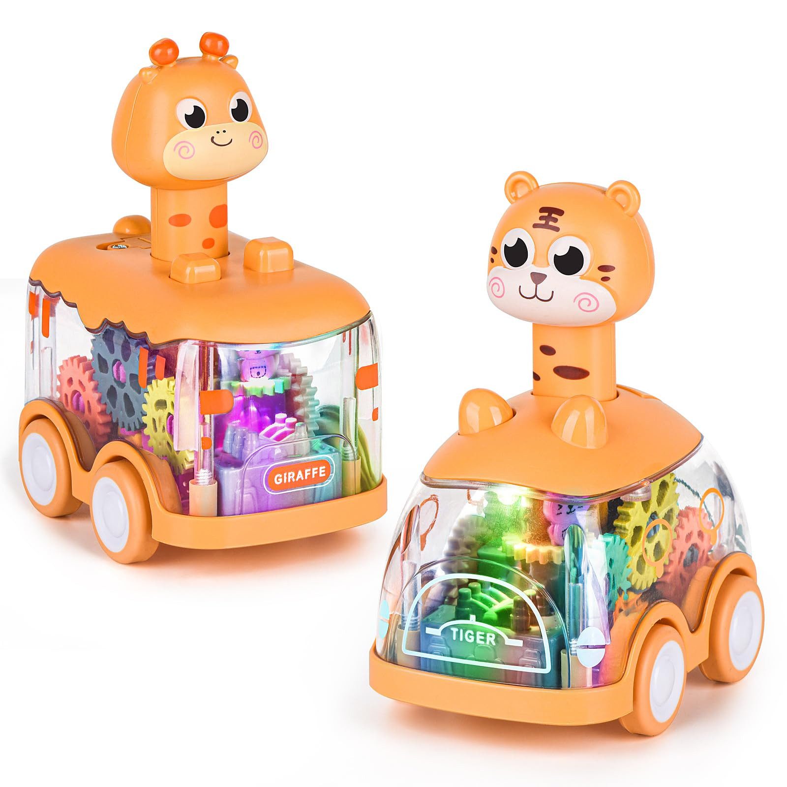 CLTYQ Spielzeug-Auto Giraffe und Tiger,Baby Toy Cars Press and Go Auto für günstig online kaufen