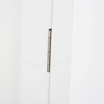 EUGAD Hochschrank Badezimmerschrank mit 5 großen Fächern, MDF Weiß