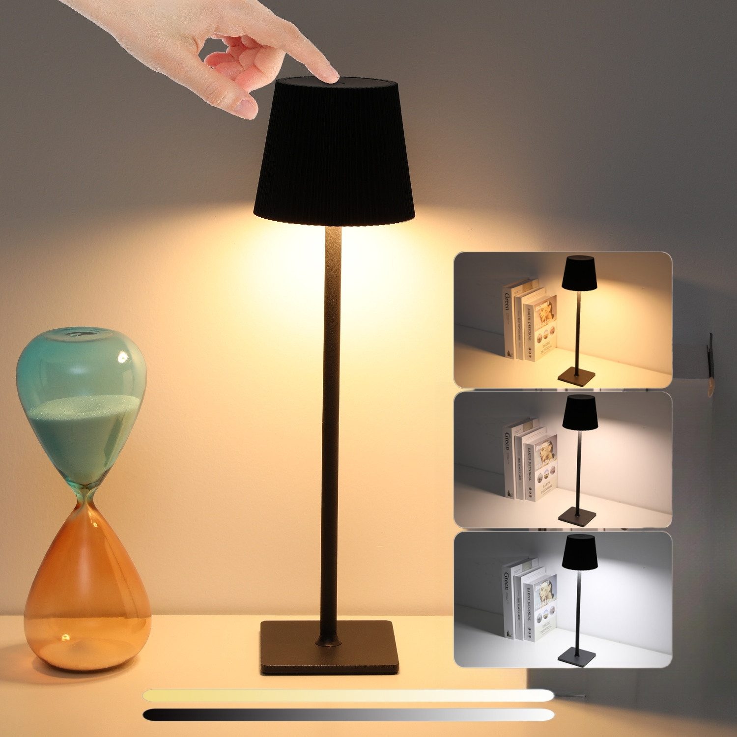 WILGOON LED Tischleuchte Tischlampe Kabellos Dimmbar,8000mAh günstig online kaufen