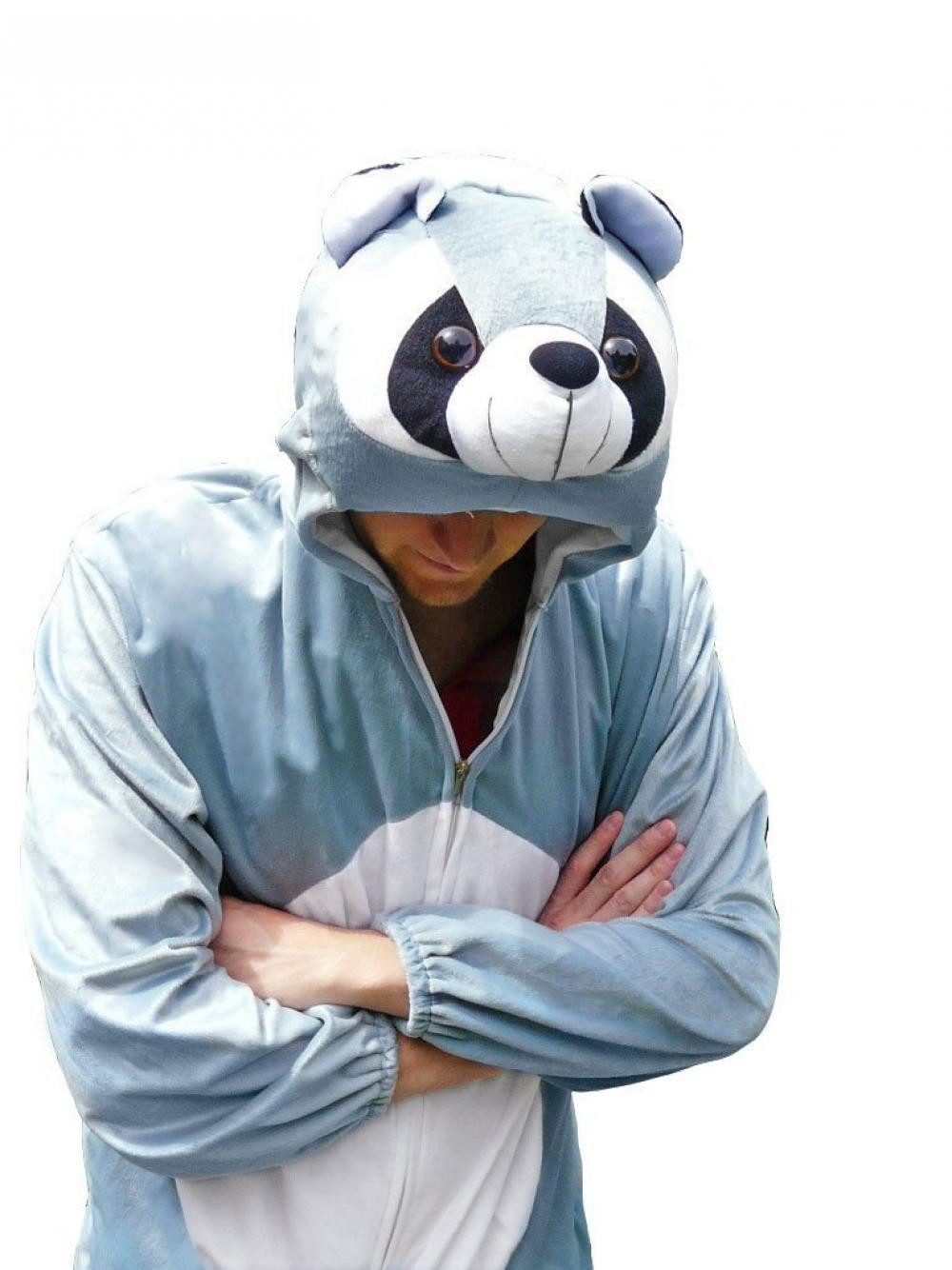 Ikumaal Costume Raccoon Costume, J21, Adult, Carnival Mardi Gras