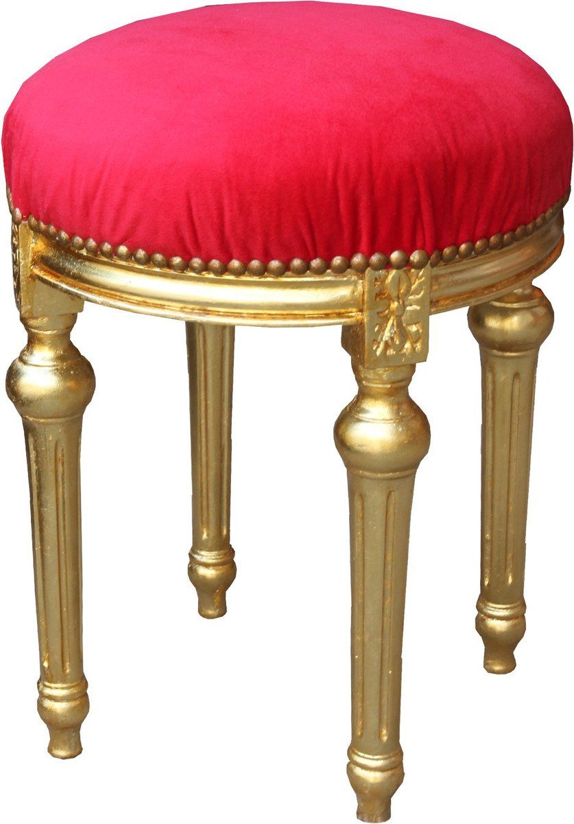 Casa Padrino Hocker Barock Sitzhocker Rot günstig online kaufen