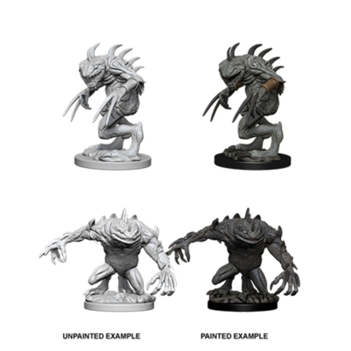 Spielfigur D&D Nolzur's Marvelous Miniatures Grey Slaad & Death Slaad
