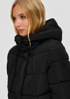 QS Steppjacke Steppjacke (1, 1-St) mit Kapuze, warme Wattierung