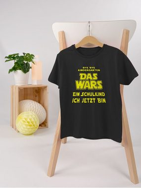 Shirtracer T-Shirt Bye bye Kindergarten - Das Wars - Ein Schulkind ich jetzt bin Einschulung Junge Schulanfang Geschenke