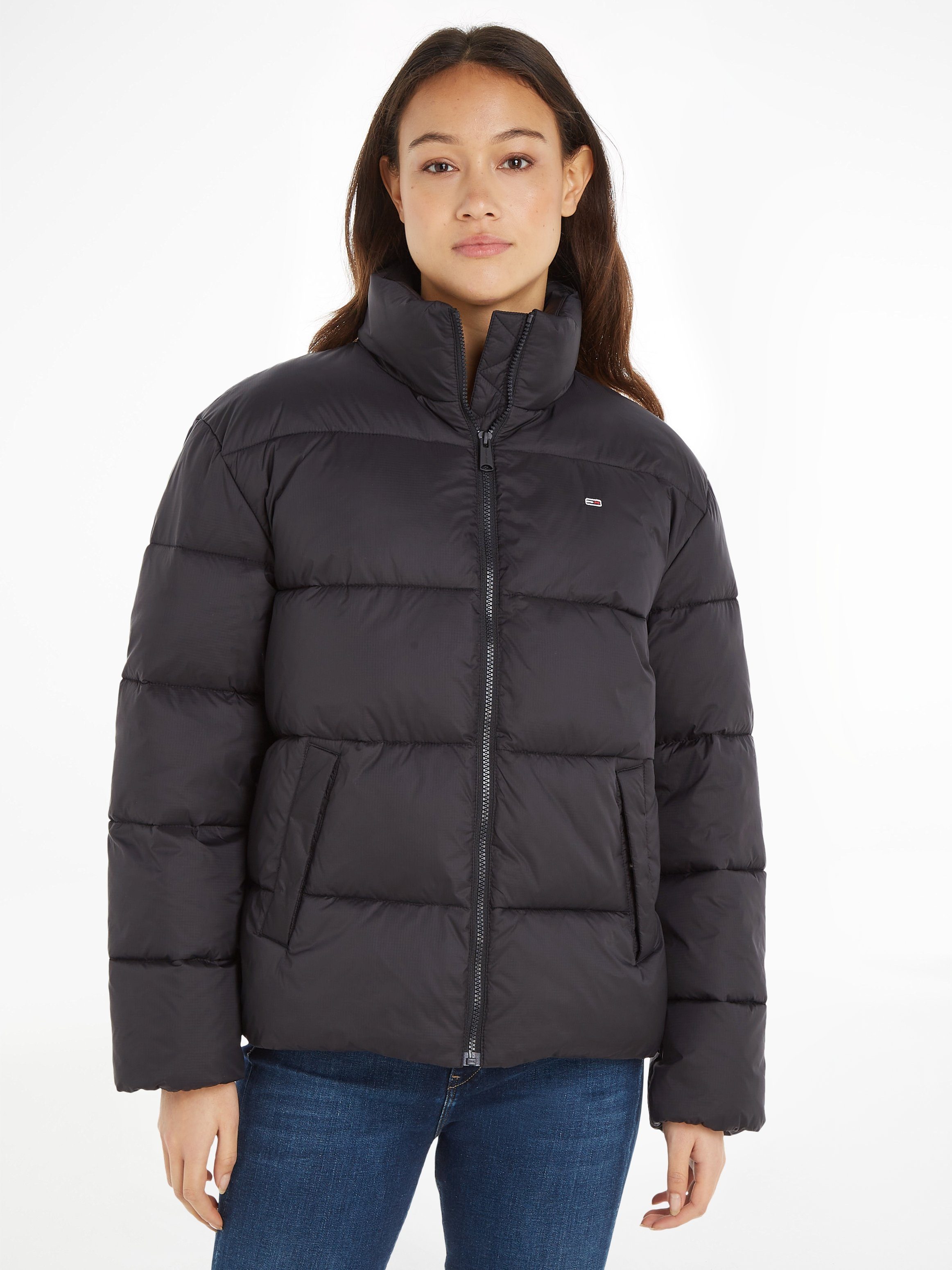 Tommy Jeans Steppjacke Black mit PUFFER Aufhänger TJW MODERN