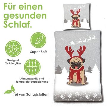 Bettwäsche Winter Super Soft Teddy Fleece Bettbezug Set, heimtexland, Microfaser, 2 teilig, kuschelig weich und warm I 135x200 I Premium Microfaser