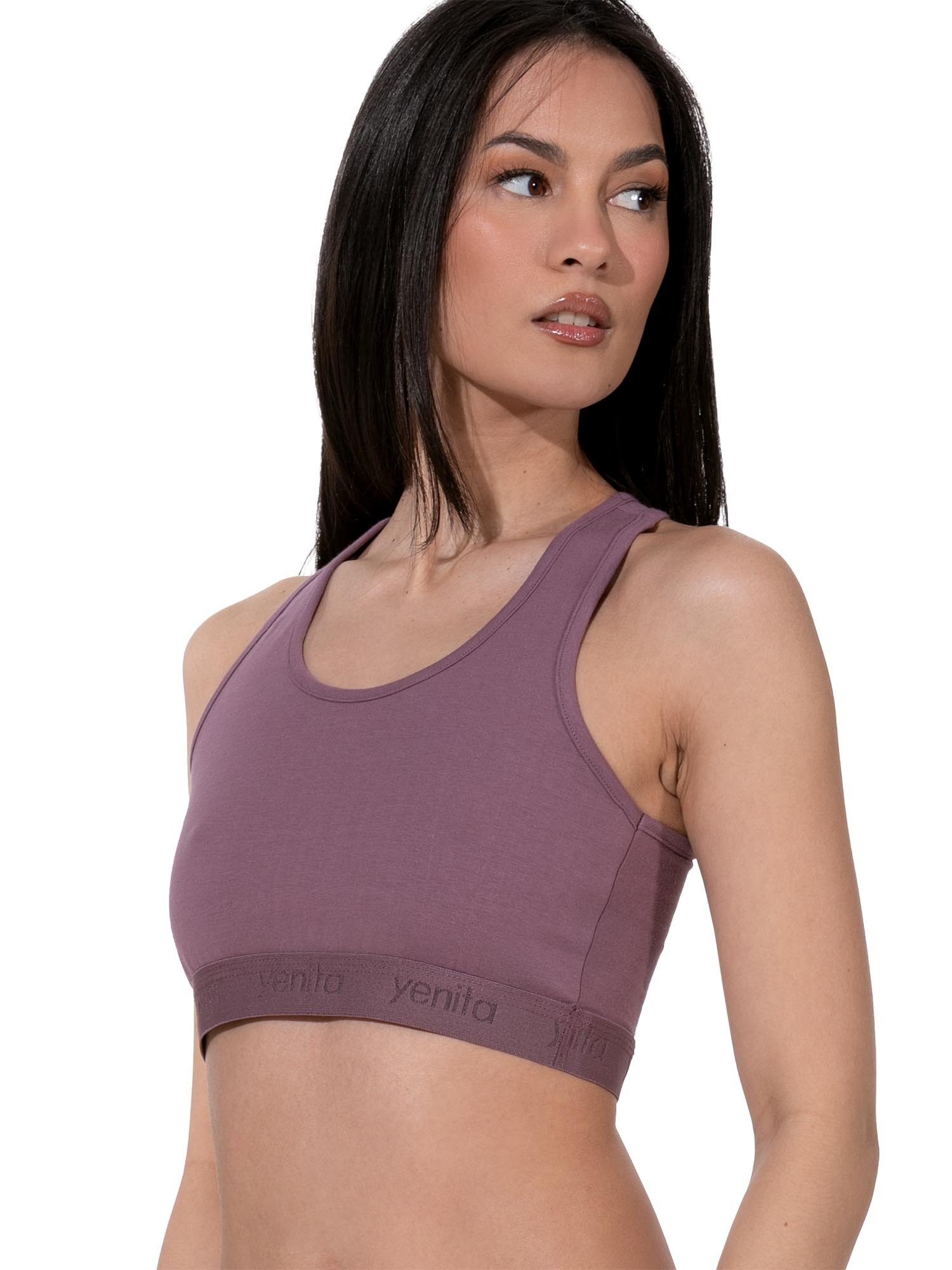 Yenita® Bustier Sports-Collection mit breiten Trägern (3-tlg) mit Racerback