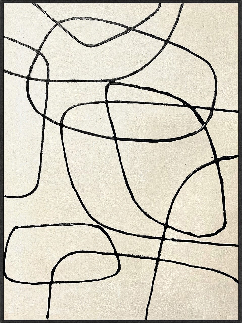 ArtUniverse Gemälde Line Art 60 x 80 cm, Abstrakt