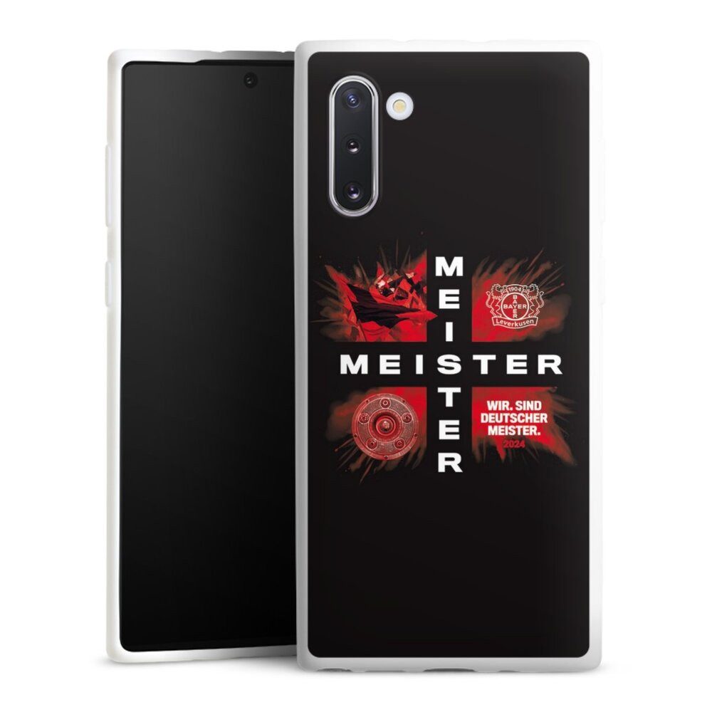 DeinDesign Handyhülle Bayer 04 Leverkusen Meister Offizielles Lizenzprodukt, Samsung Galaxy Note 10 Silikon Hülle Bumper Case Handy Schutzhülle