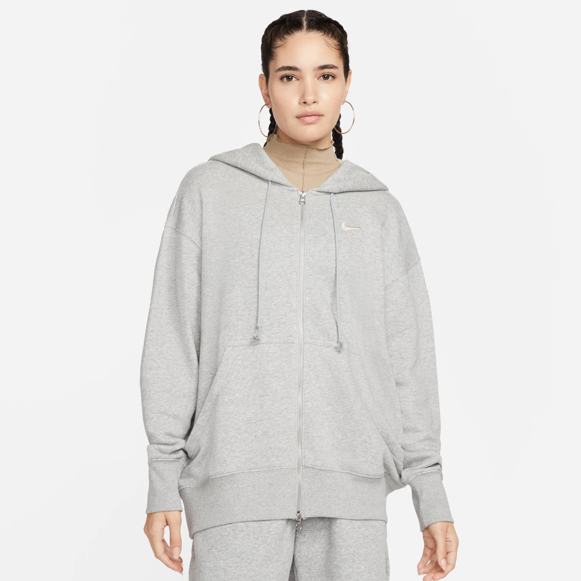 Nike Sportswear Kapuzensweatshirt W NSW PHNX FLC FZ OS HOODIE Oversize Kapu günstig online kaufen